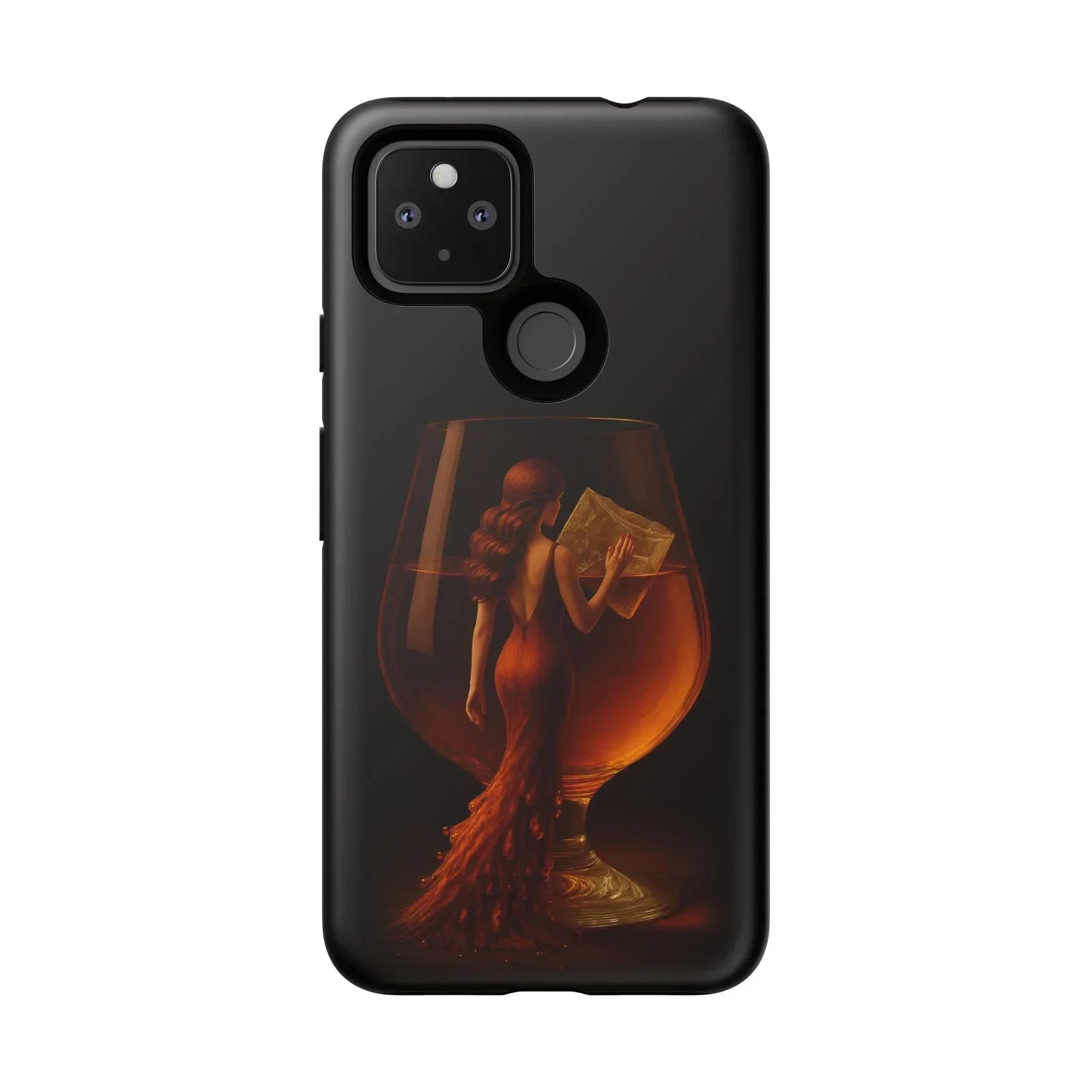 Elegant Midnight Lady Phone Case for iPhone 8-16 and Google Pixel up to 9 Models - KarArmDesign