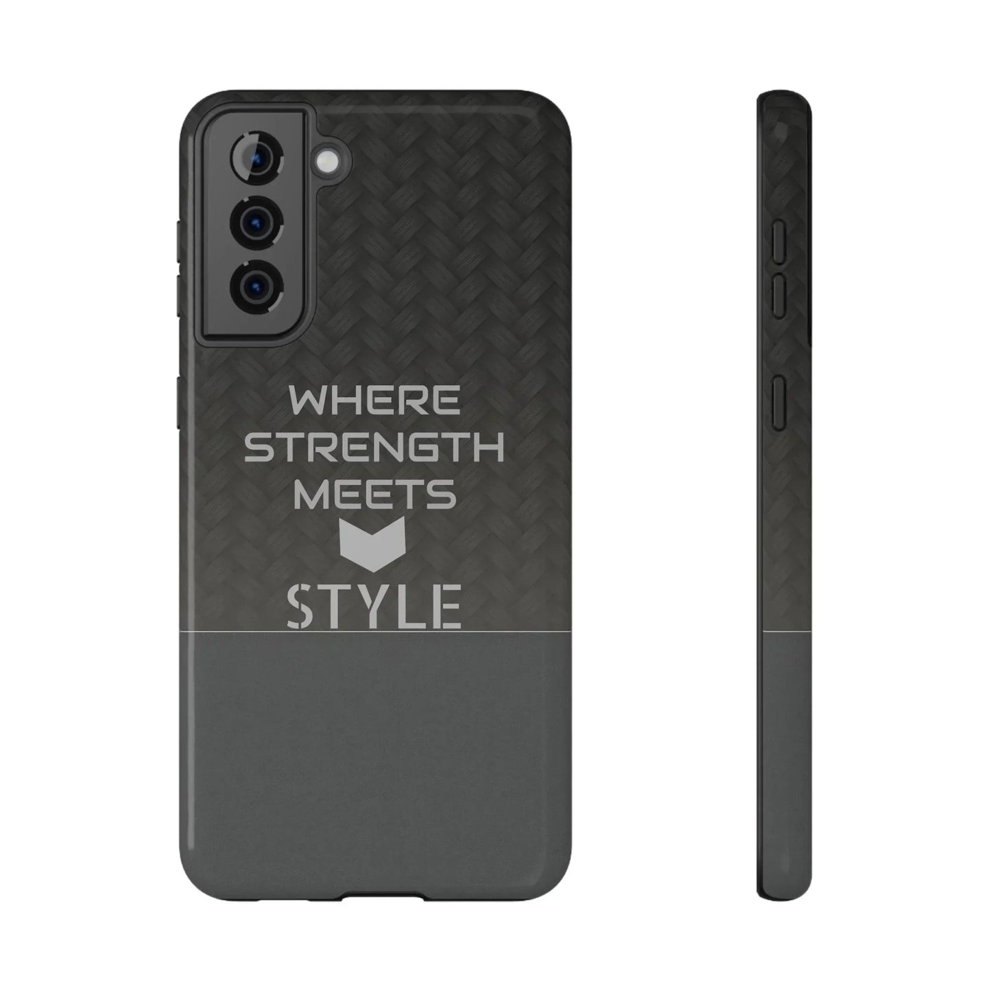 Gray Carbon Phone Case for iPhone 12-16 and Galaxy S21-S22 Models - KarArmDesign