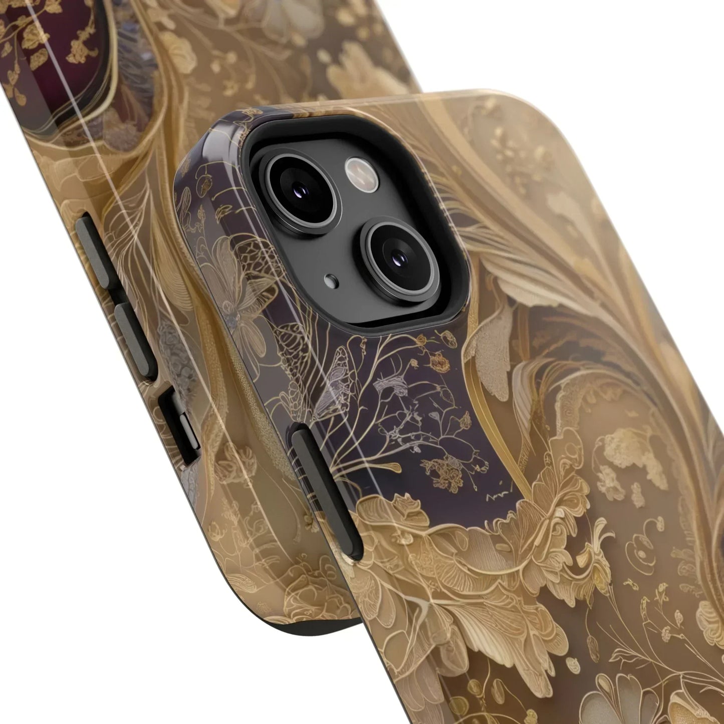 Botanical Luxury Design Impact-Resistant Phone Case for iPhone 12-16 and Galaxy S21-S22 Models - KarArmDesign