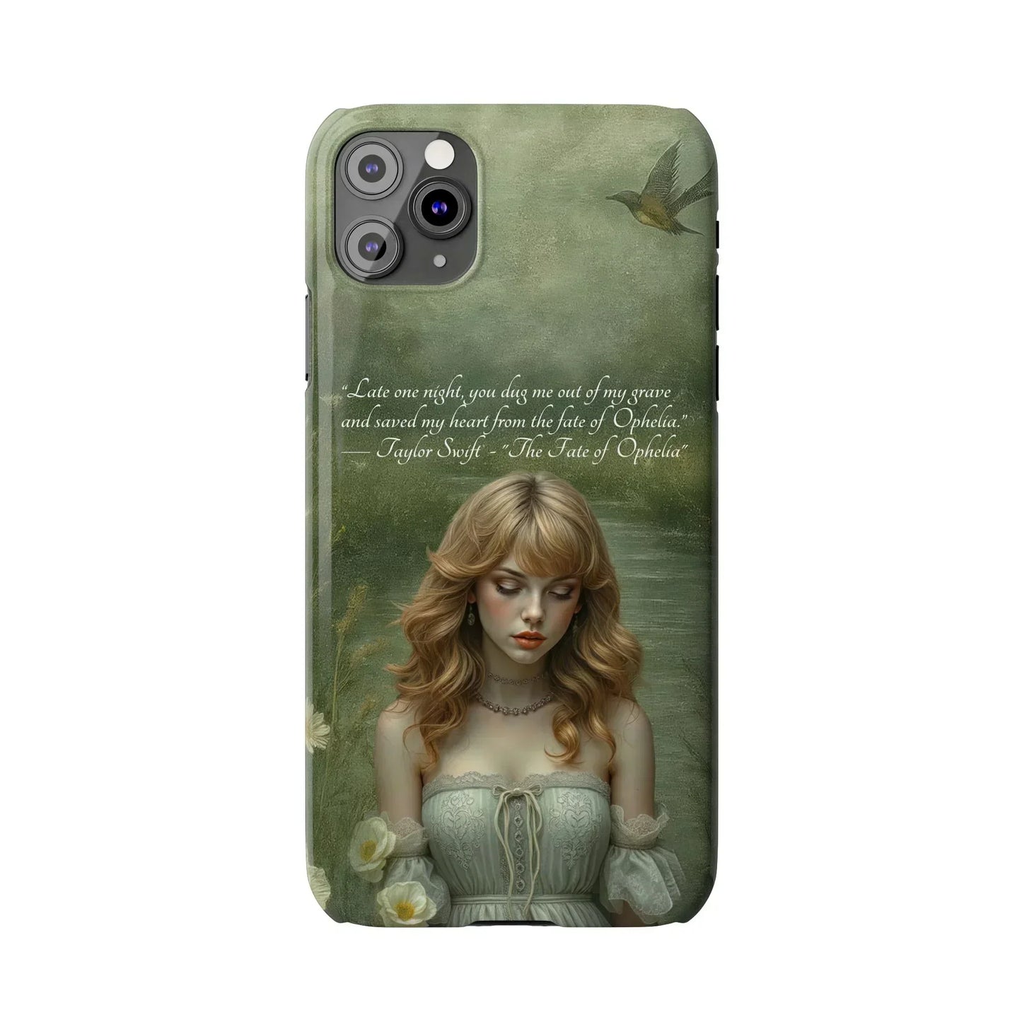 "Melancholic Ophelia" Phone Case for iPhone 7-17 Models - KARARMDESIGN