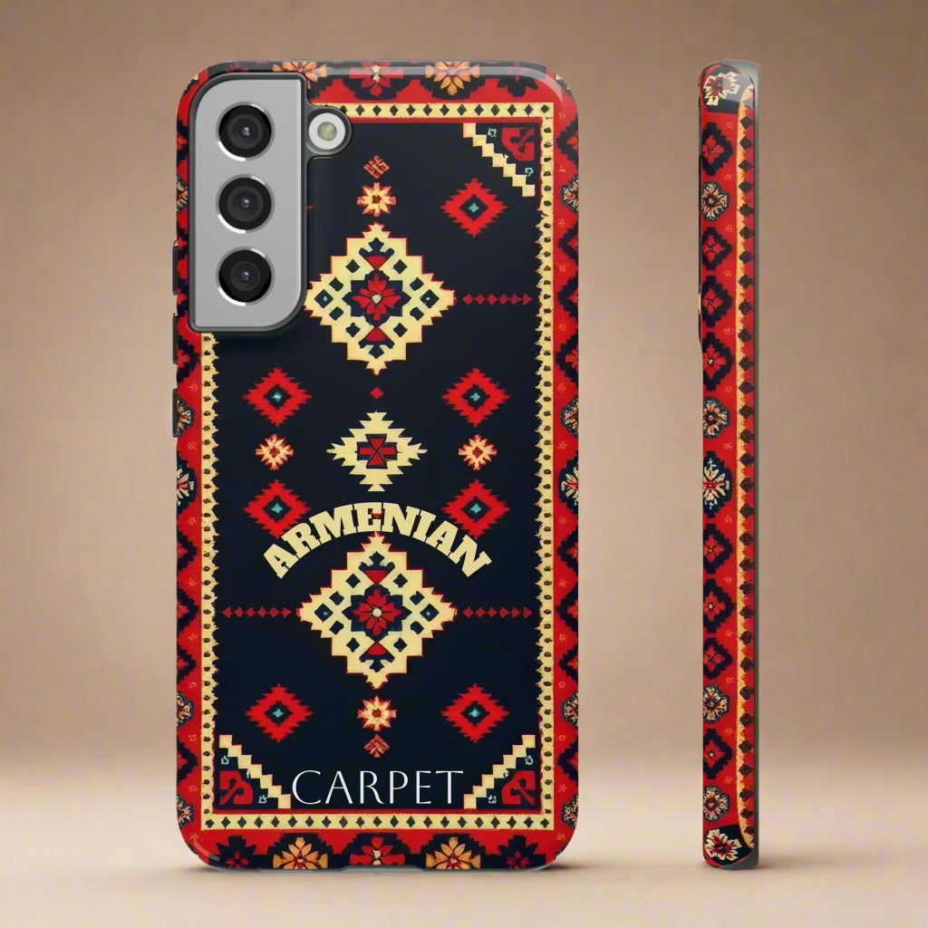 Armenian Carpet Design Phone Case for Samsung Galaxy and Google Pixel Models - KarArmDesign