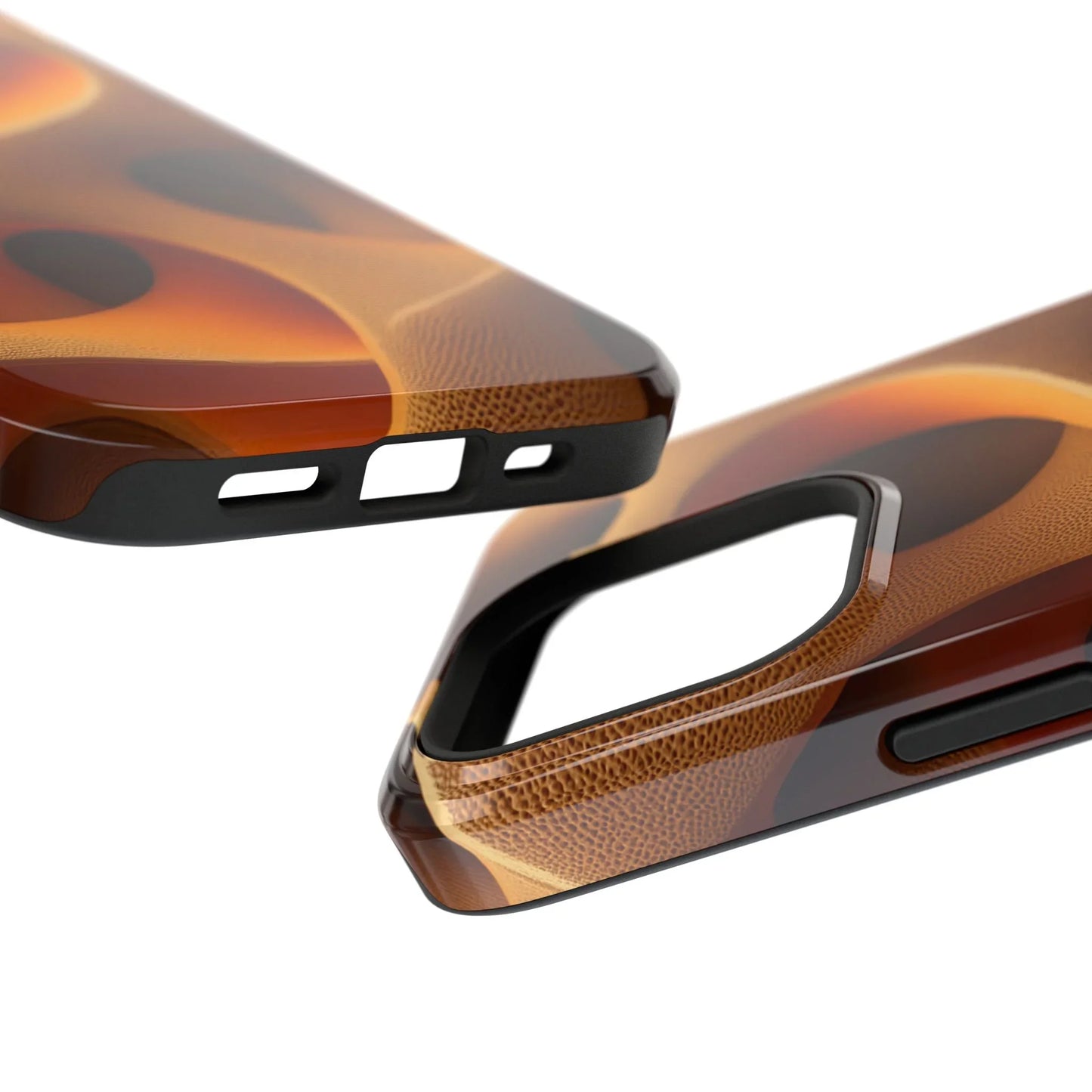 Amber Flow Phone Case for iPhone 11-17 and Samsung Galaxy S21-S22 Models - KarArmDesign