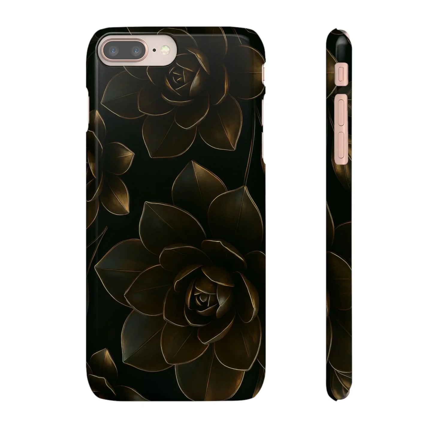 Metal Flower Phone Case for iPhone 7-16 and Galaxy S10-S24 Models - KarArmDesign