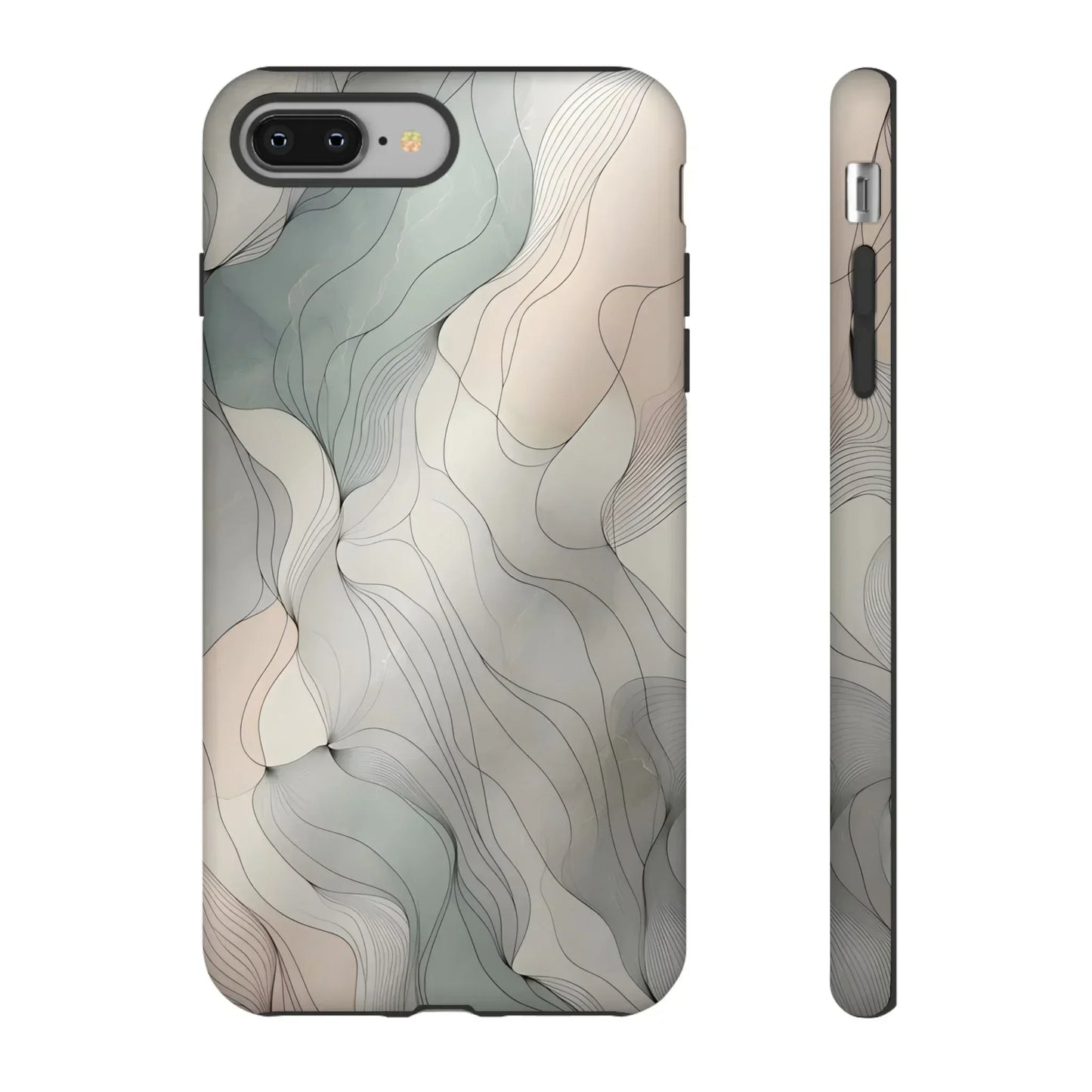 Pastel Wave Phone Case – Minimalist Design for iPhone & Pixel - KarArmDesign