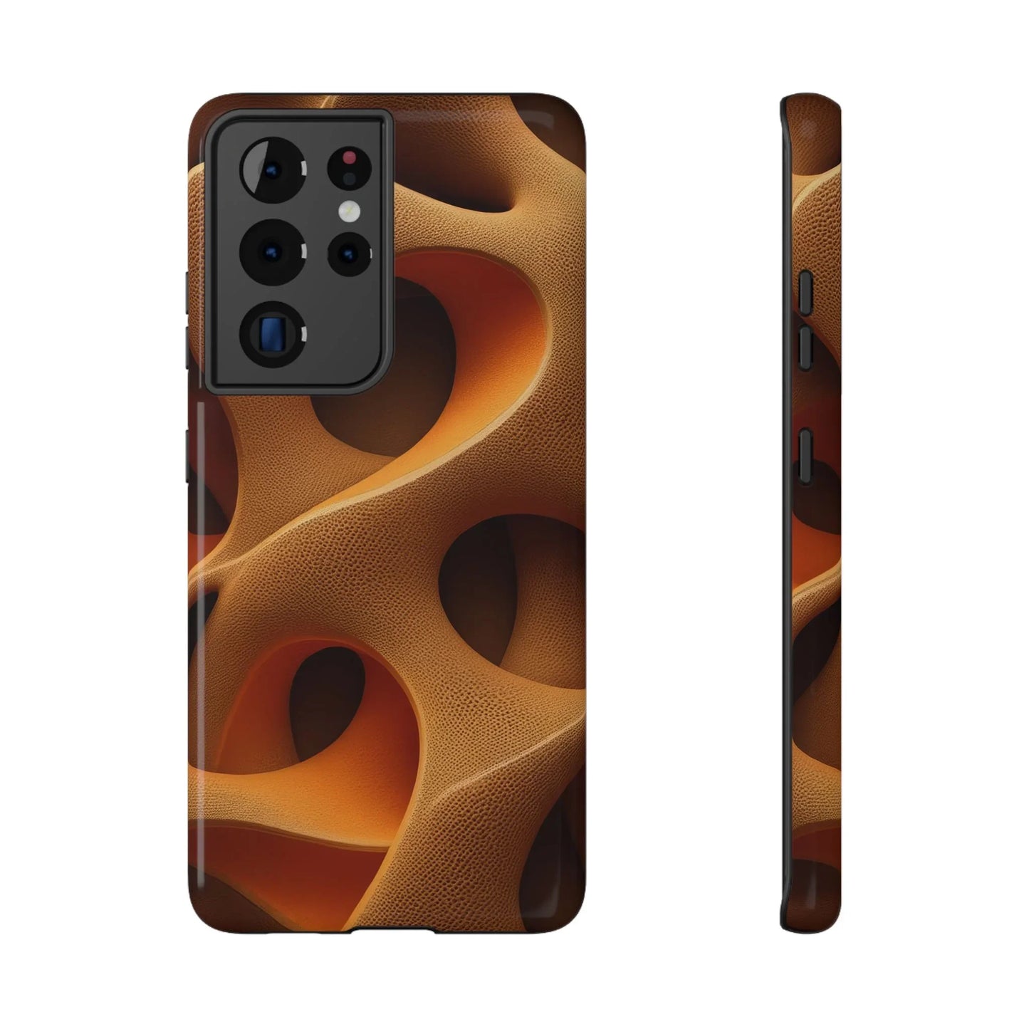 Amber Flow Phone Case for iPhone 11-17 and Samsung Galaxy S21-S22 Models - KarArmDesign