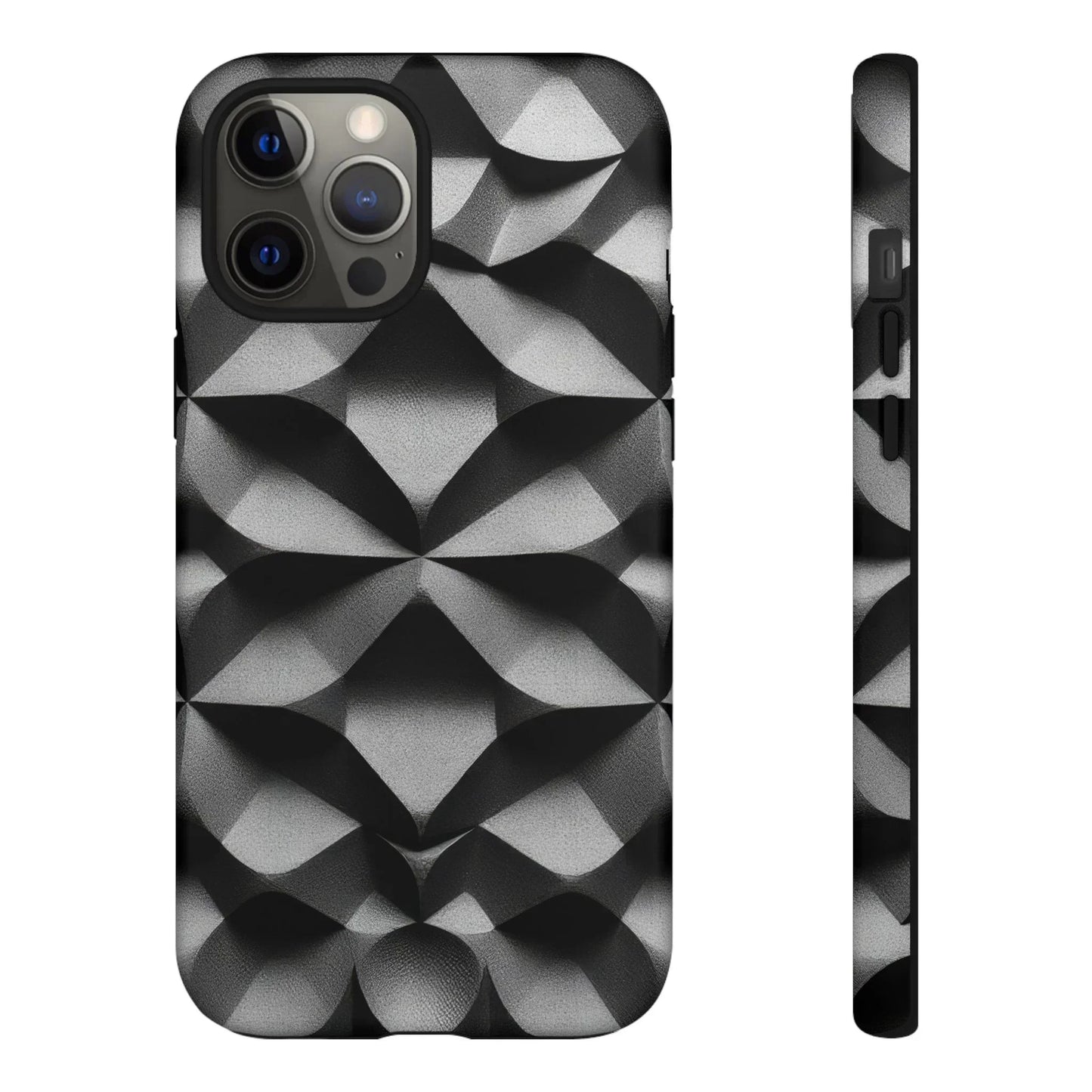 3D Geometric Phone Case for iPhone 8–16 Models - KarArmDesign