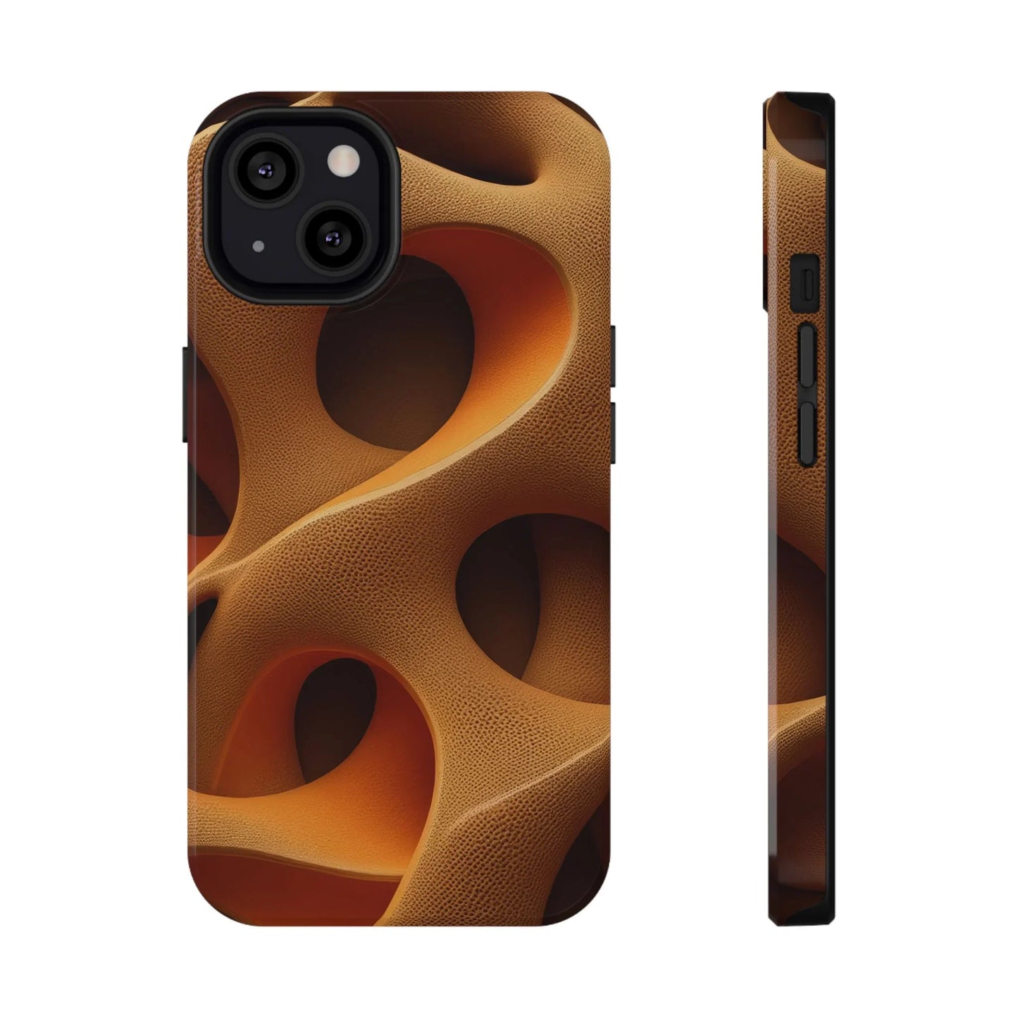 Amber Flow Phone Case for iPhone 11-17 and Samsung Galaxy S21-S22 Models - KarArmDesign