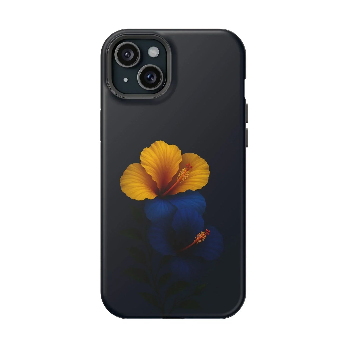 Elegant hibiscus phone case Impact-Resistant Cases for iPhone 12-16 and Samsung Galaxy S21-S22 Models - KarArmDesign