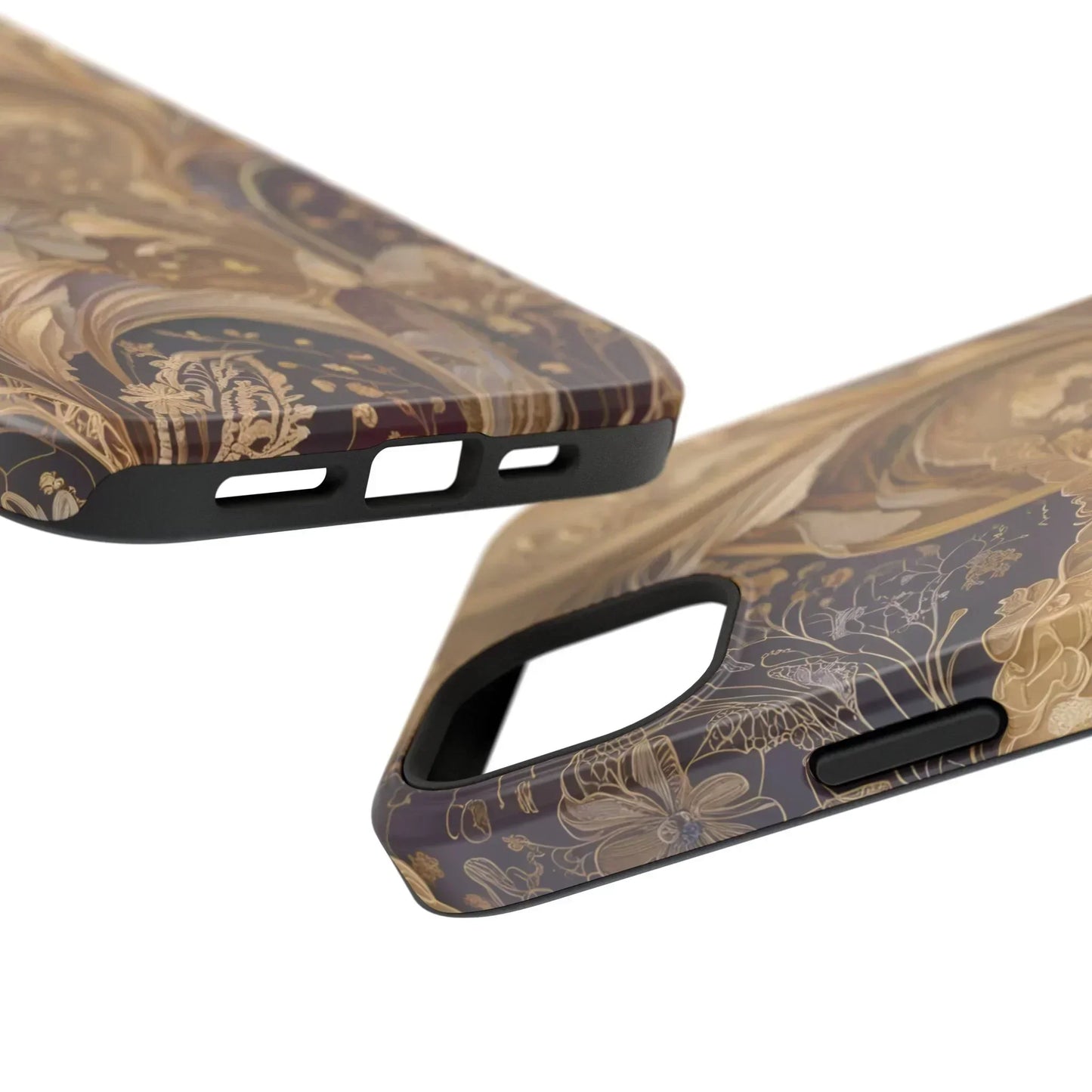 Botanical Luxury Design Impact-Resistant Phone Case for iPhone 12-16 and Galaxy S21-S22 Models - KarArmDesign
