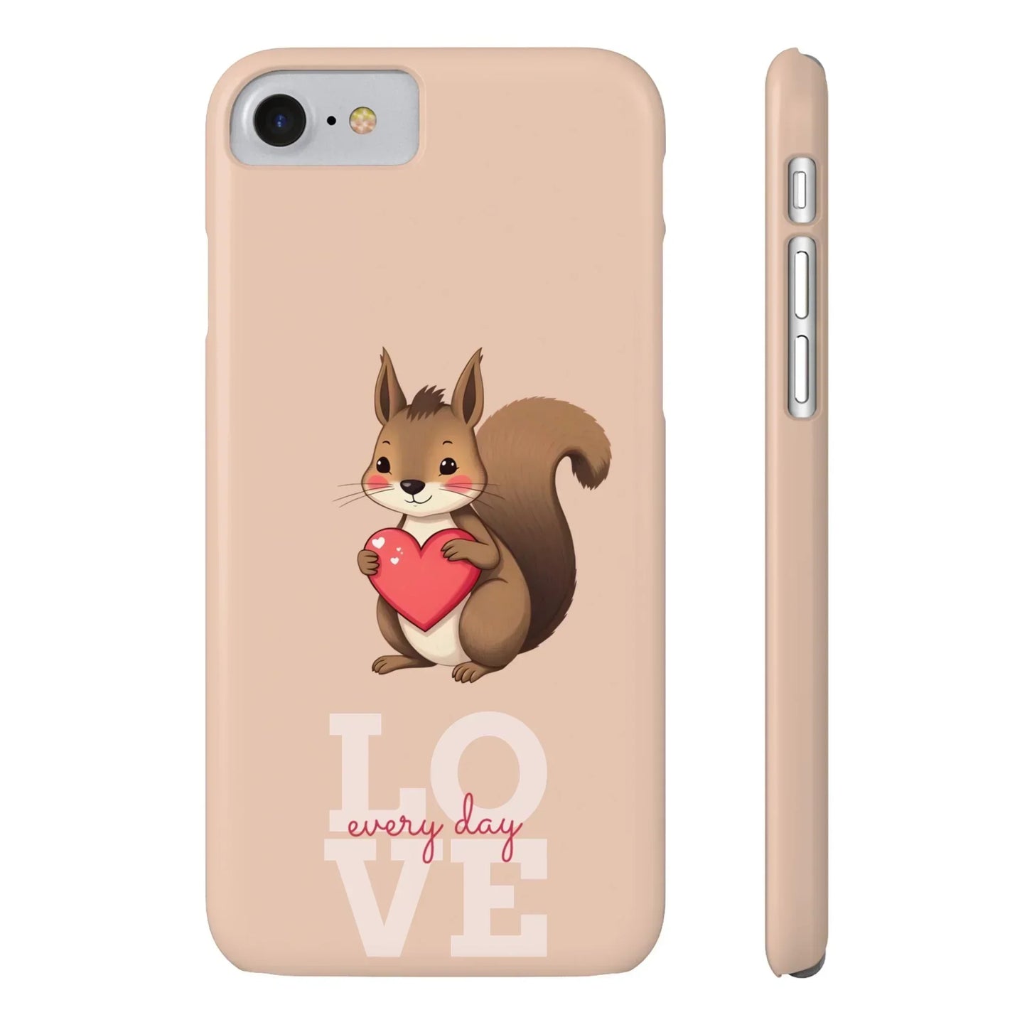 Cute Squirrel Phone Case for iPhone 7 to 16 Series Models - KarArmDesign