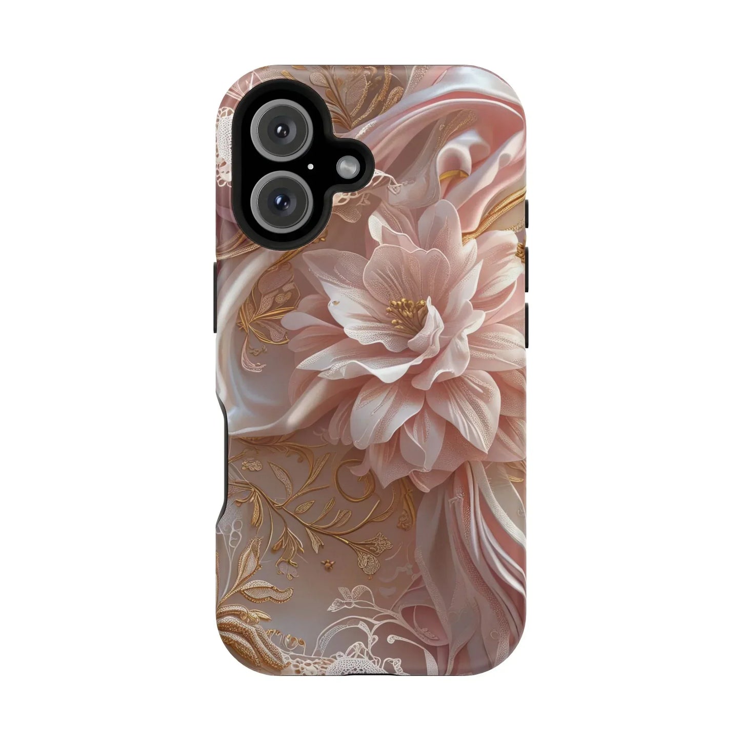 Elegant Floral Impact-Resistant Phone Case for iPhone 12-16 and Samsung Galaxy S21-S22 Models - KarArmDesign