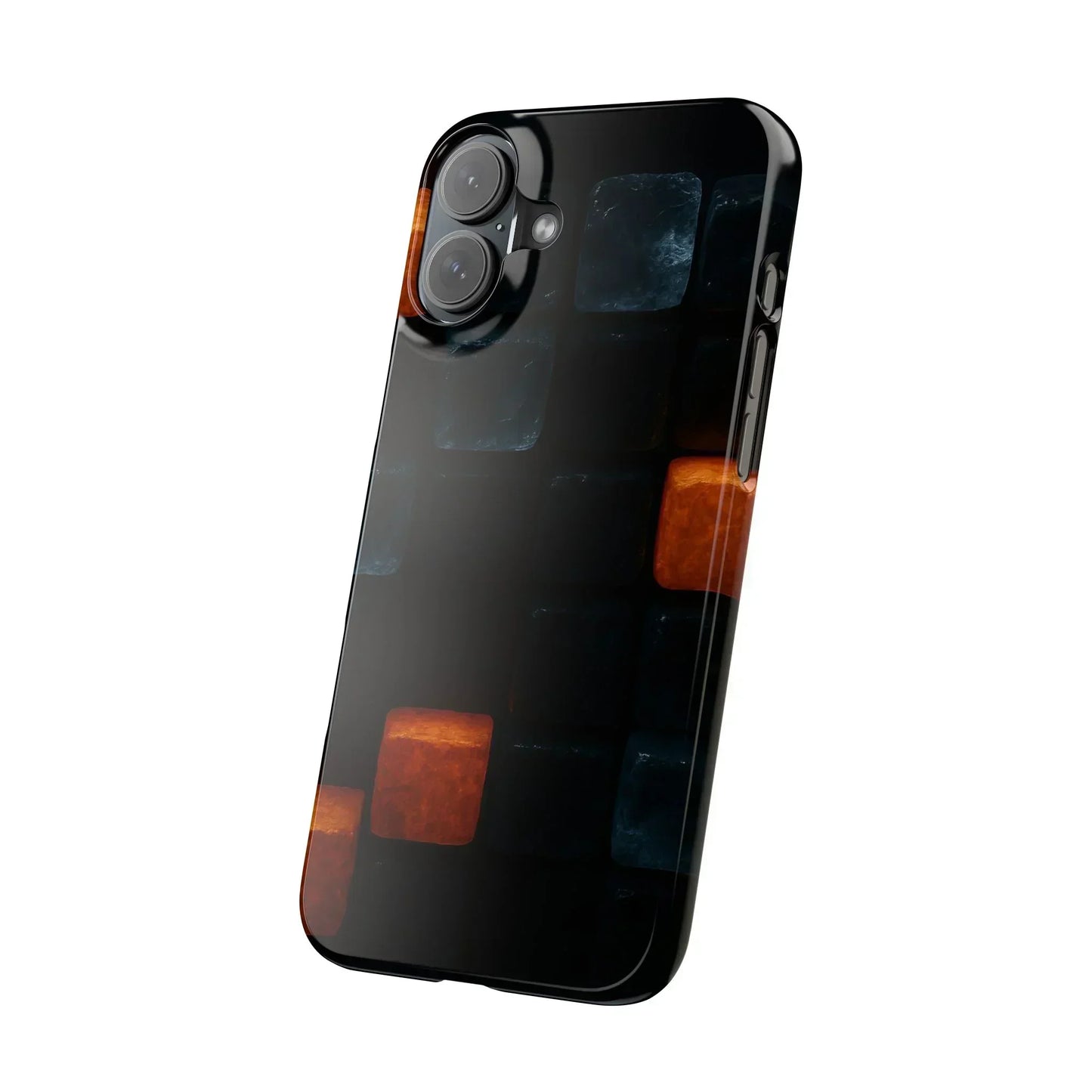 Blue Geometric Phone Case for iPhone 12-16 Models - KarArmDesign