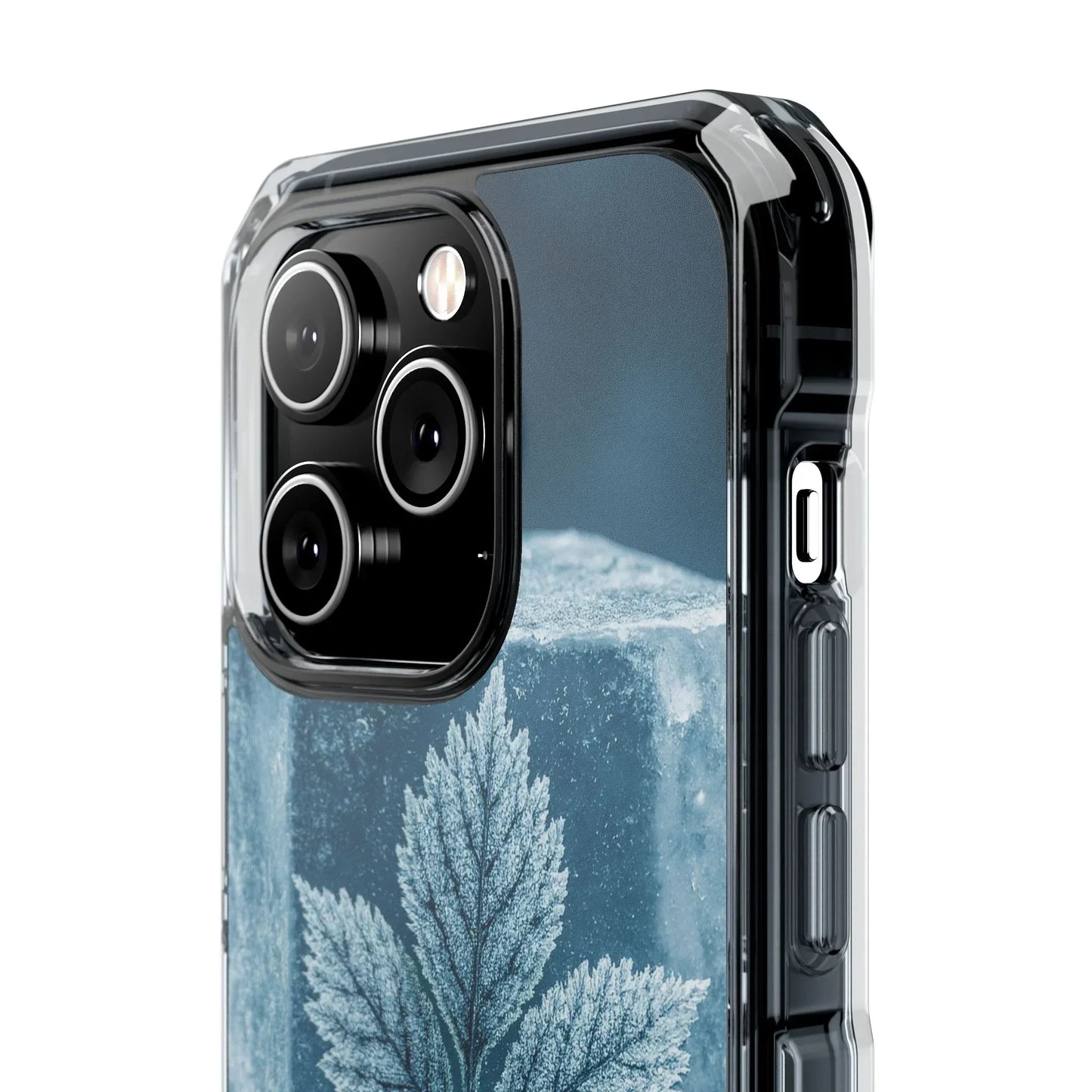 Frozen Leaf Inside Ice Cube - Phone Case for iPhone 14-16 Models - KarArmDesign