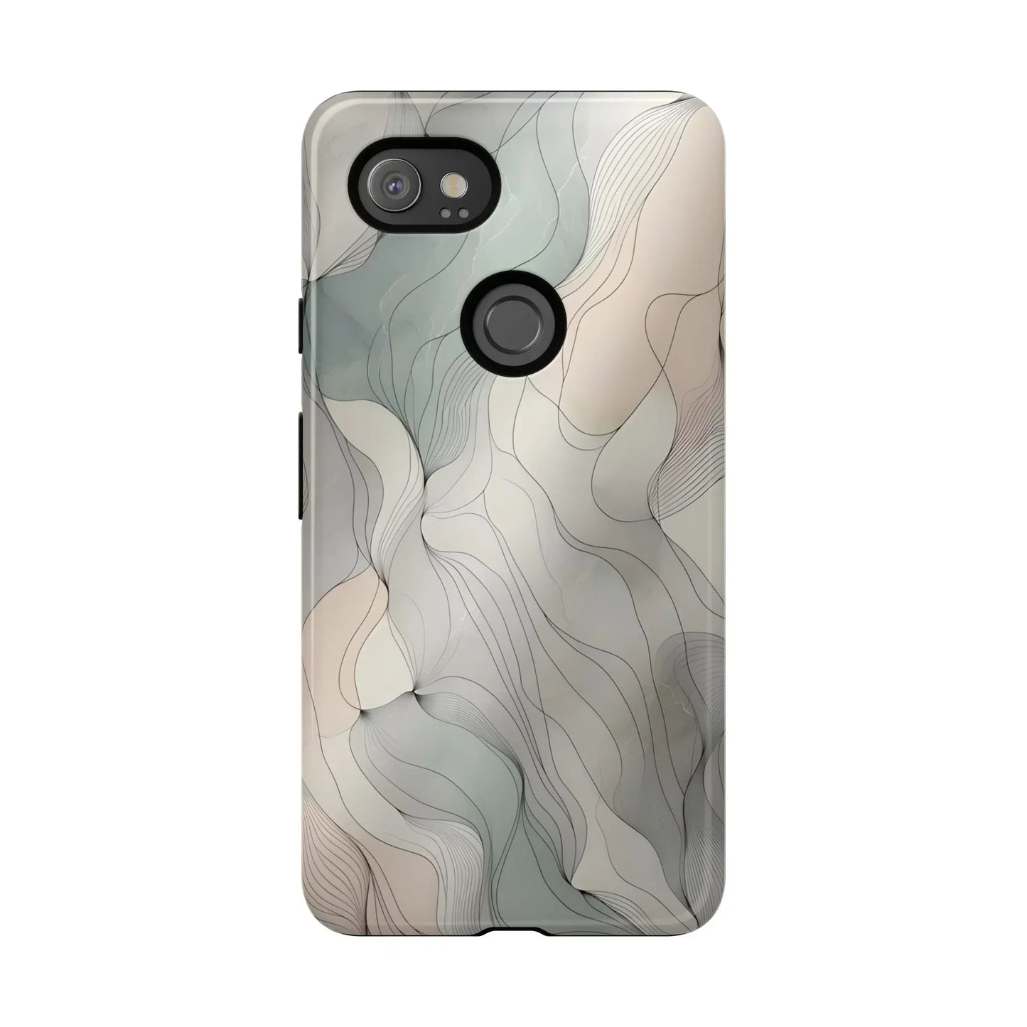 Pastel Wave Phone Case – Minimalist Design for iPhone & Pixel - KarArmDesign