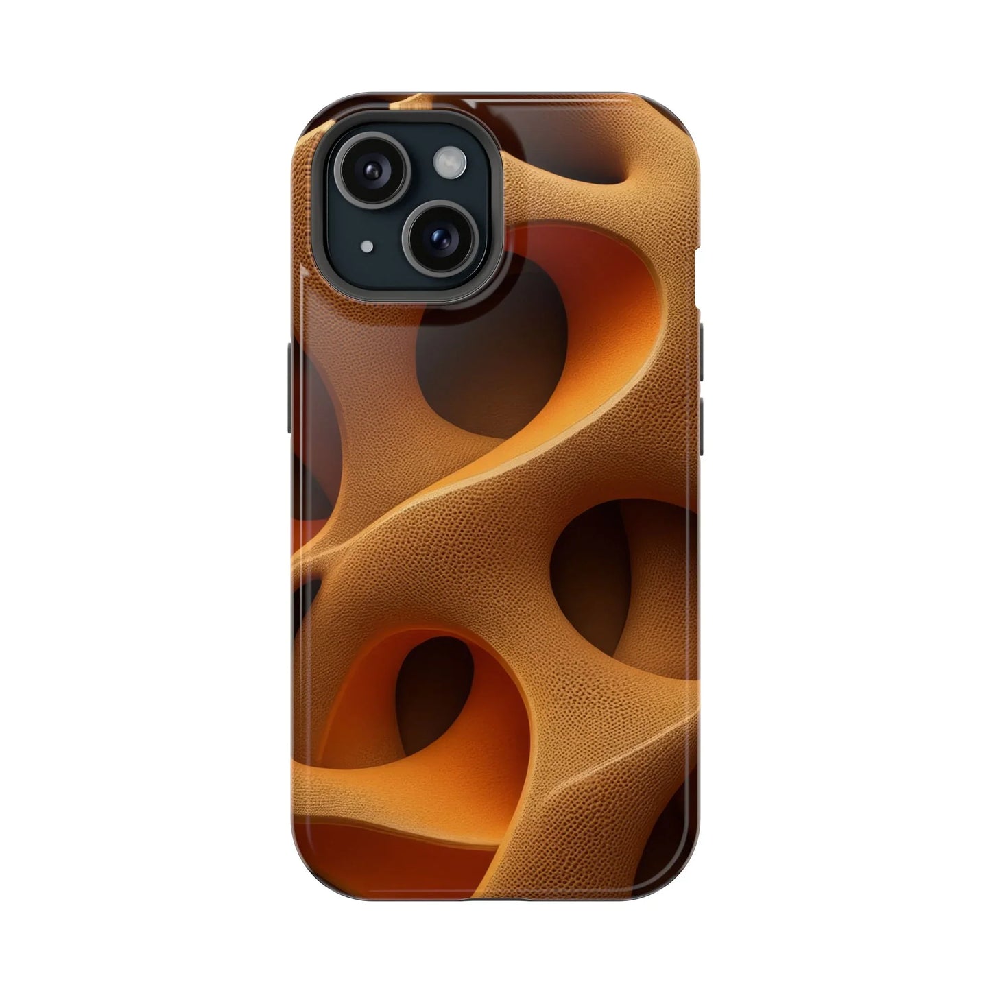 Amber Flow Phone Case for iPhone 11-17 and Samsung Galaxy S21-S22 Models - KarArmDesign