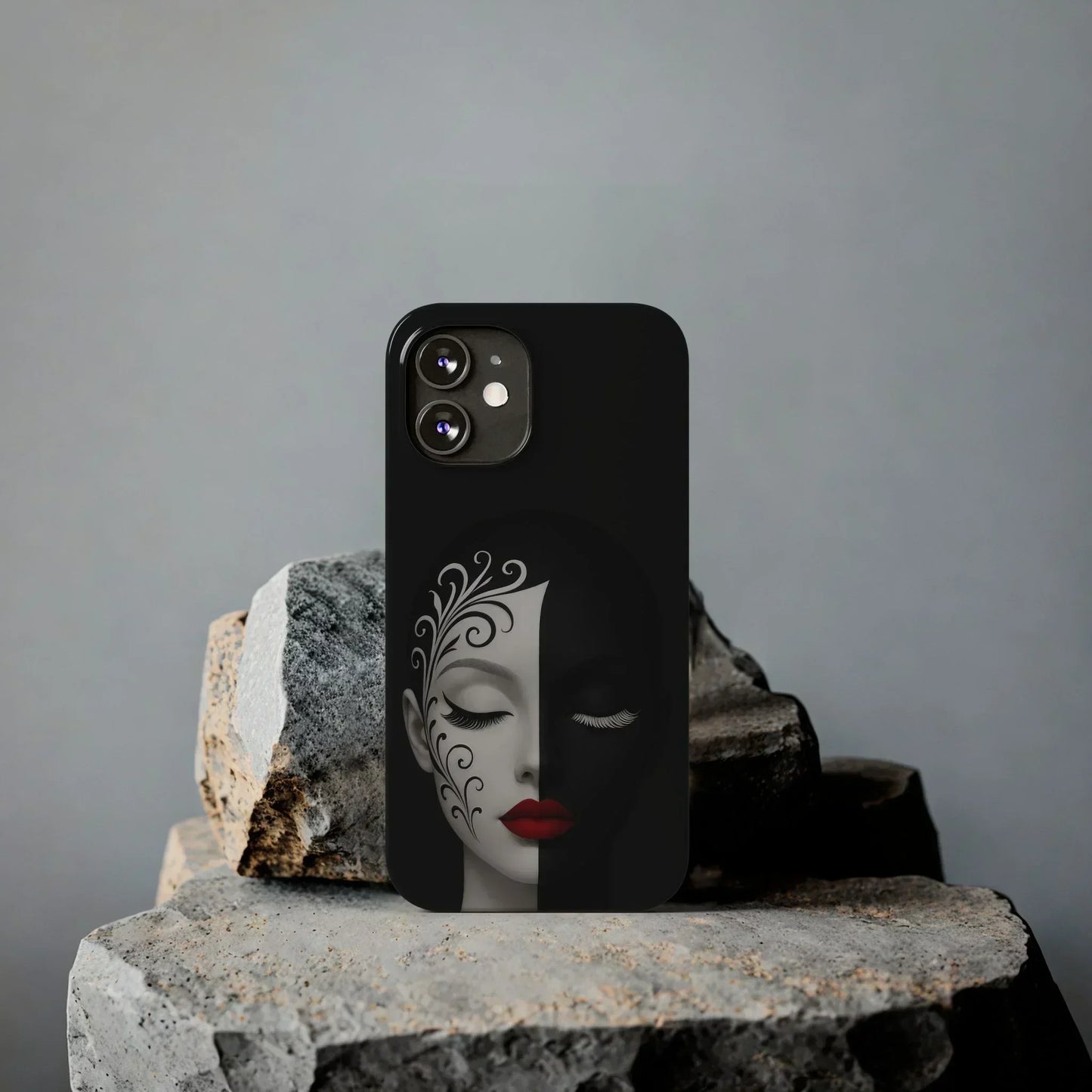 Artistic Head Design Phone Case for iPhone 7-16 Models - KarArmDesign