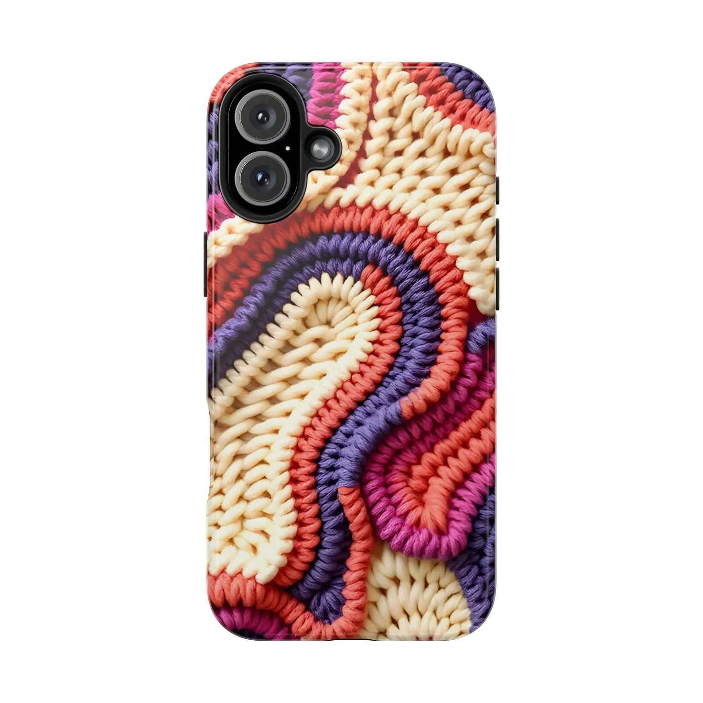 Handwoven Textile Art Phone Case for iPhone 7-16 and Galaxy S21-S24 Models - KarArmDesign