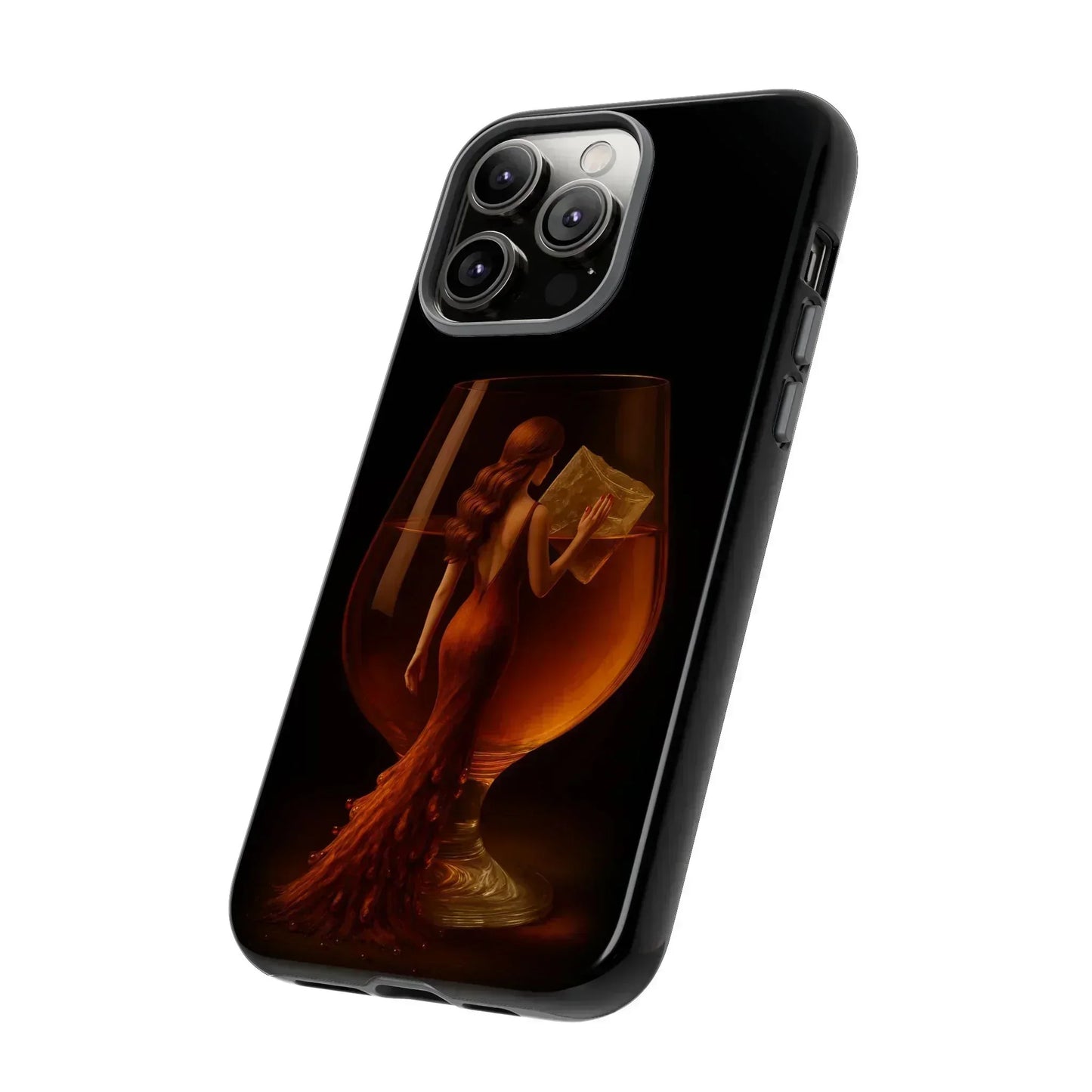 Elegant Midnight Lady Phone Case for iPhone 8-16 and Google Pixel up to 9 Models - KarArmDesign