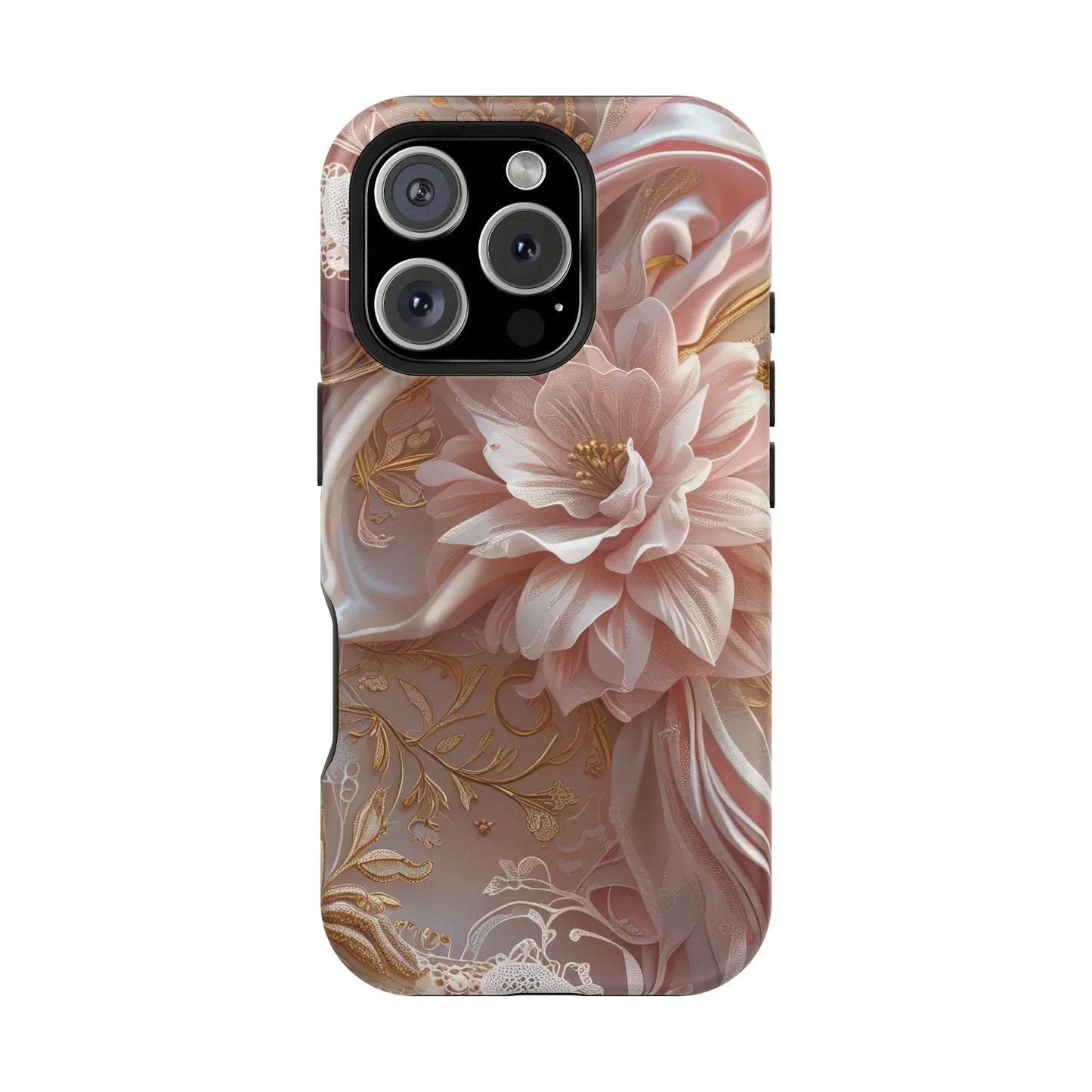 Elegant Floral Impact-Resistant Phone Case for iPhone 12-16 and Samsung Galaxy S21-S22 Models - KarArmDesign