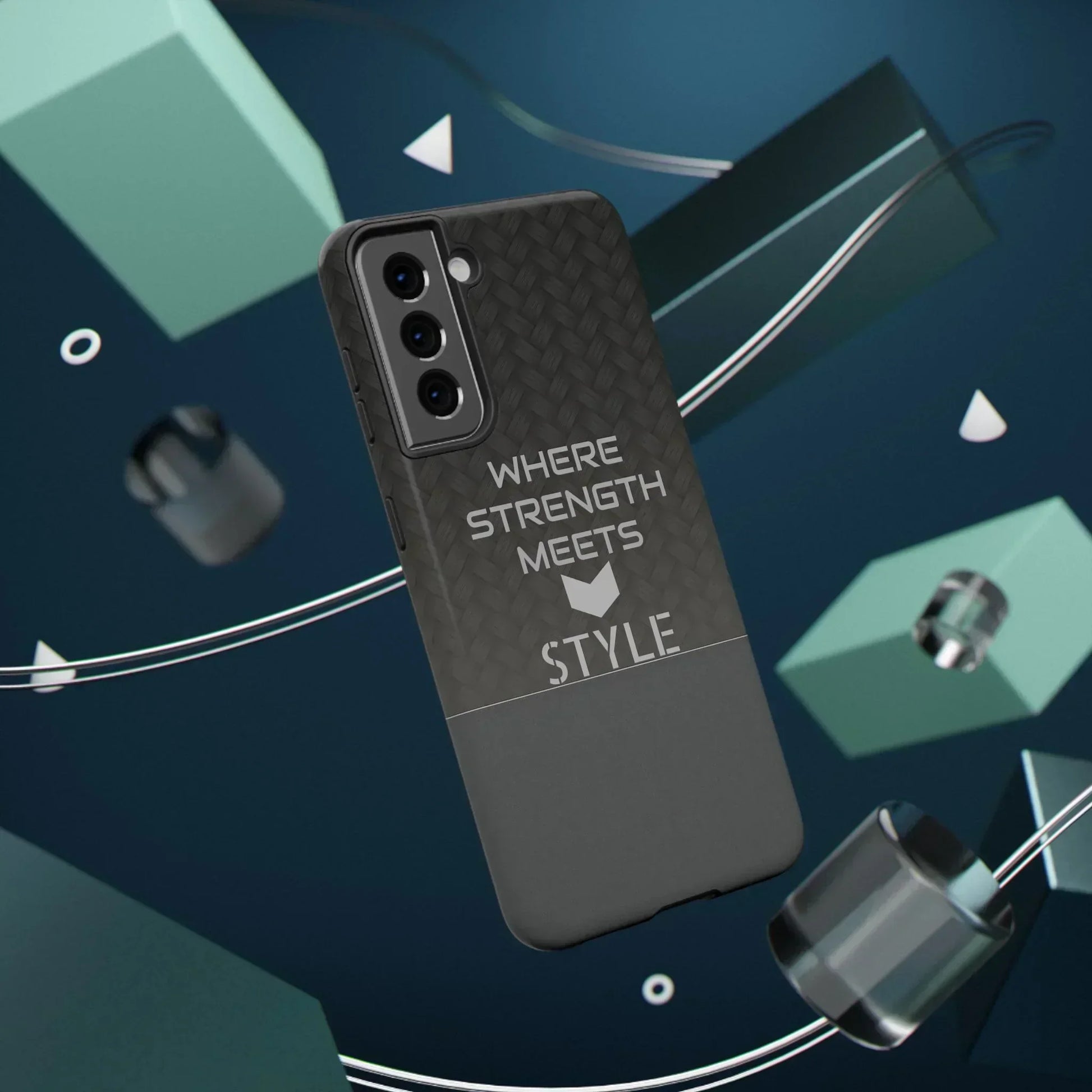 Gray Carbon Phone Case for iPhone 12-16 and Galaxy S21-S22 Models - KarArmDesign