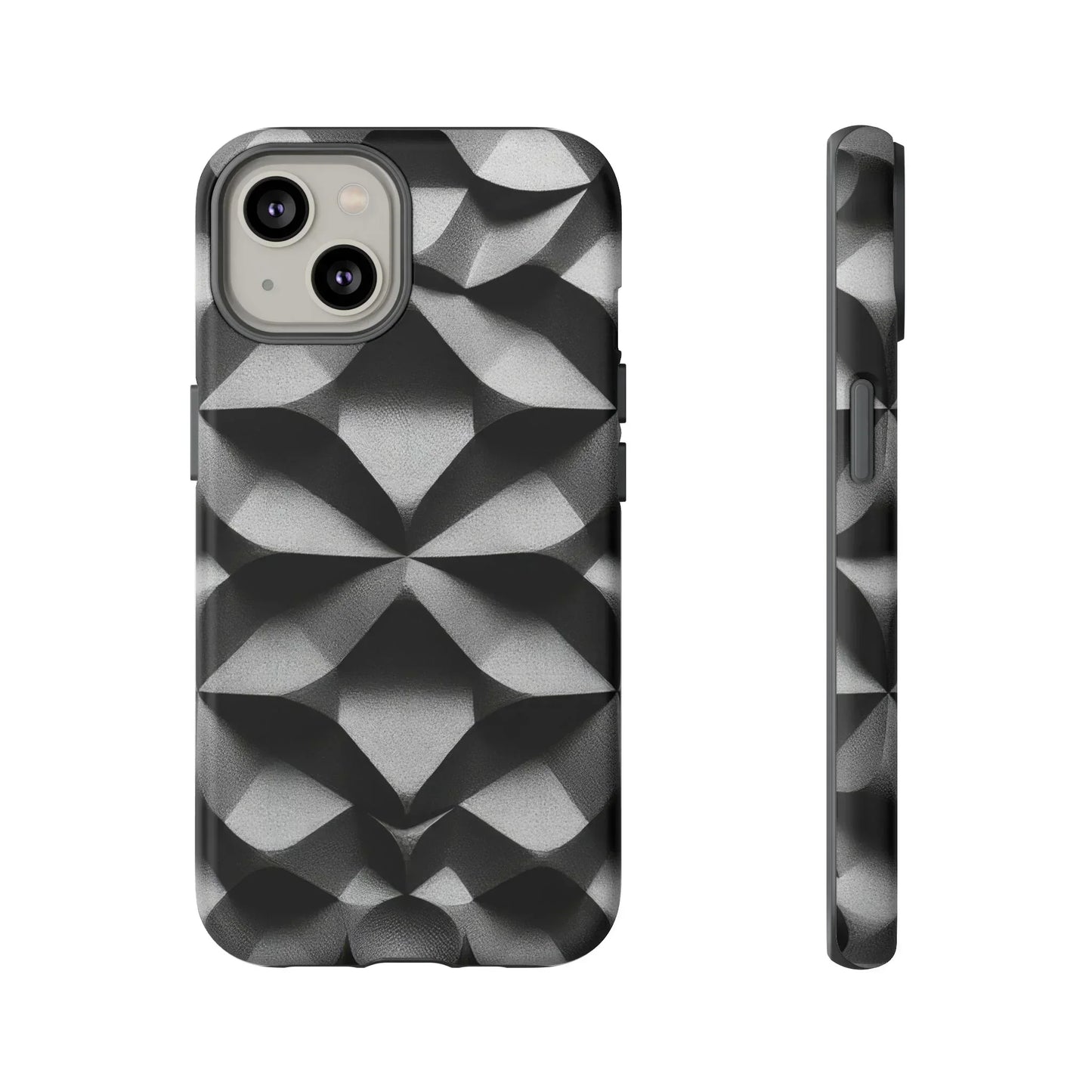 3D Geometric Phone Case for iPhone 8–16 Models - KarArmDesign