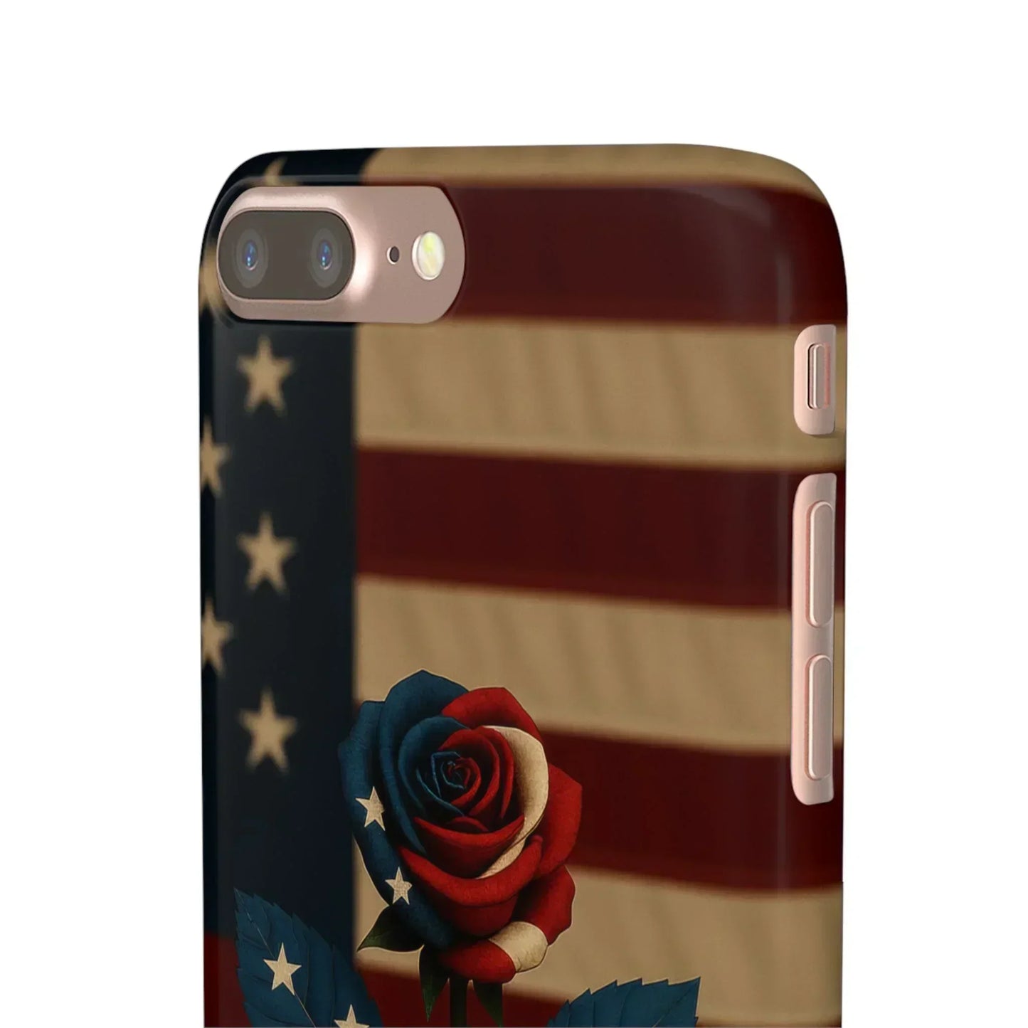 American Rose Flag Phone Case for iPhone 7-16 and Samsung Galaxy S10-S24 Models - KarArmDesign