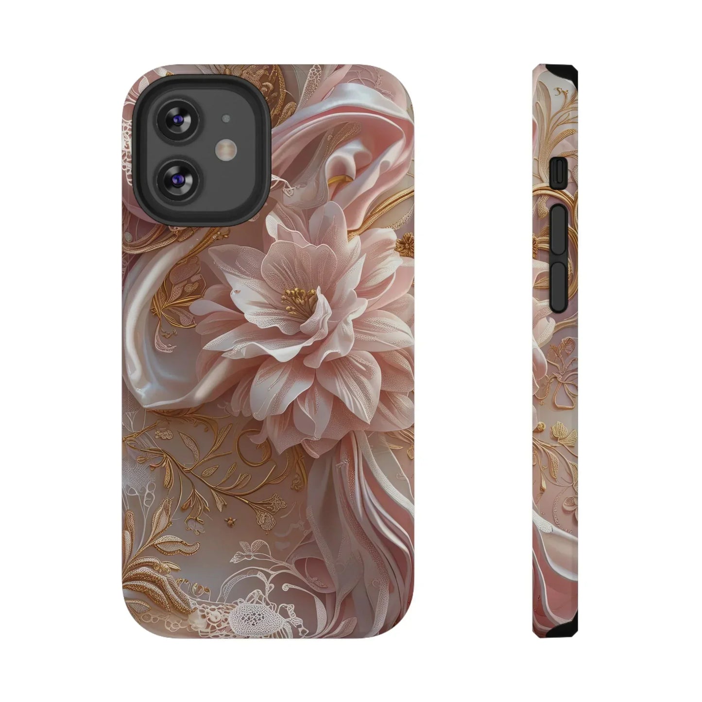 Elegant Floral Impact-Resistant Phone Case for iPhone 12-16 and Samsung Galaxy S21-S22 Models - KarArmDesign