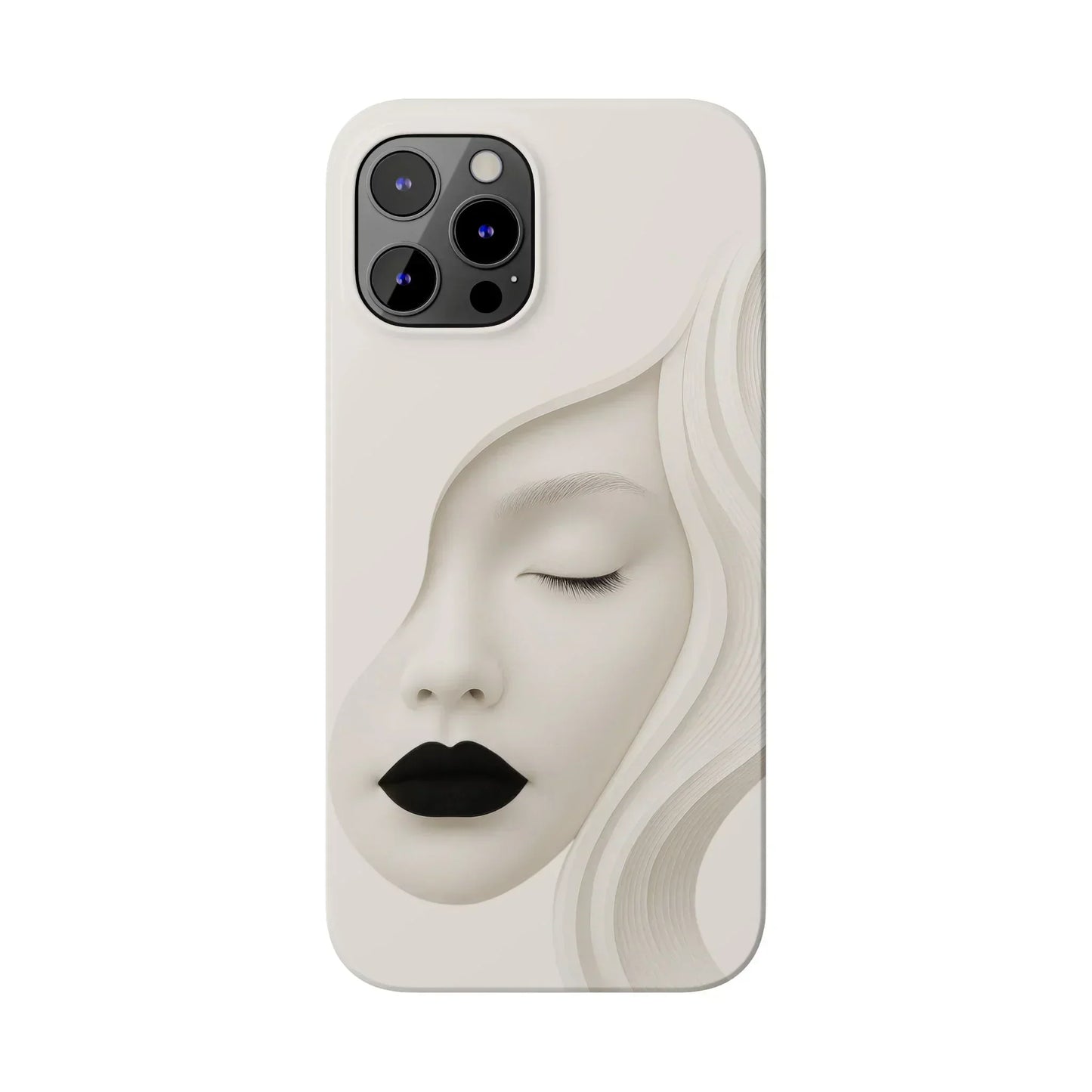 Minimalist Face Phone Case for iPhone 7-16 Models - KarArmDesign