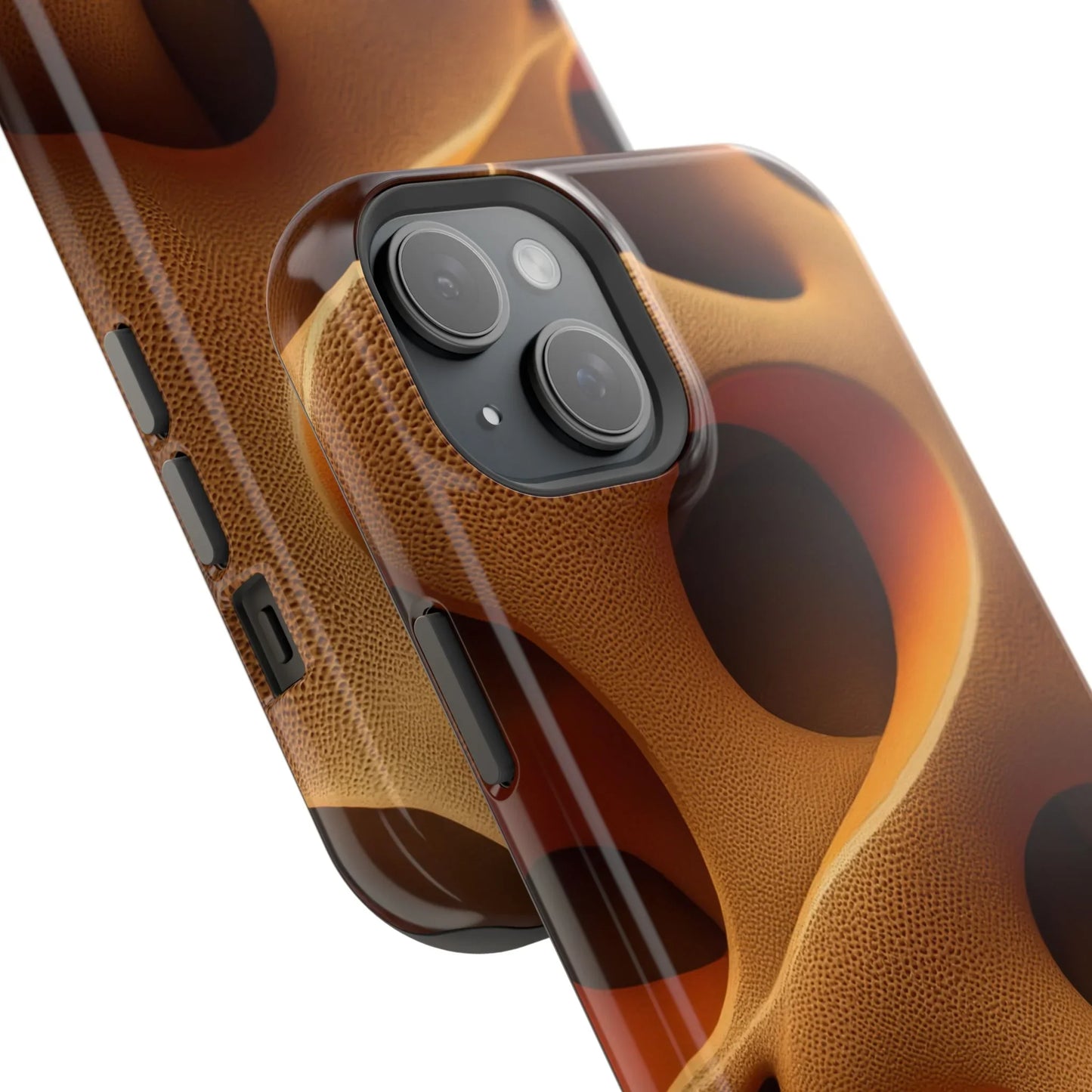 Amber Flow Phone Case for iPhone 11-17 and Samsung Galaxy S21-S22 Models - KarArmDesign