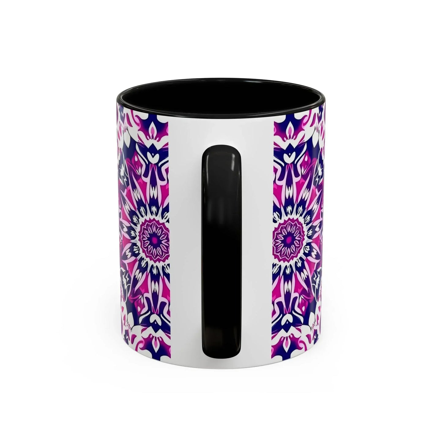 Vibrant Mandala Burst Ceramic Coffee Mug -11 & 15oz - KarArmDesign