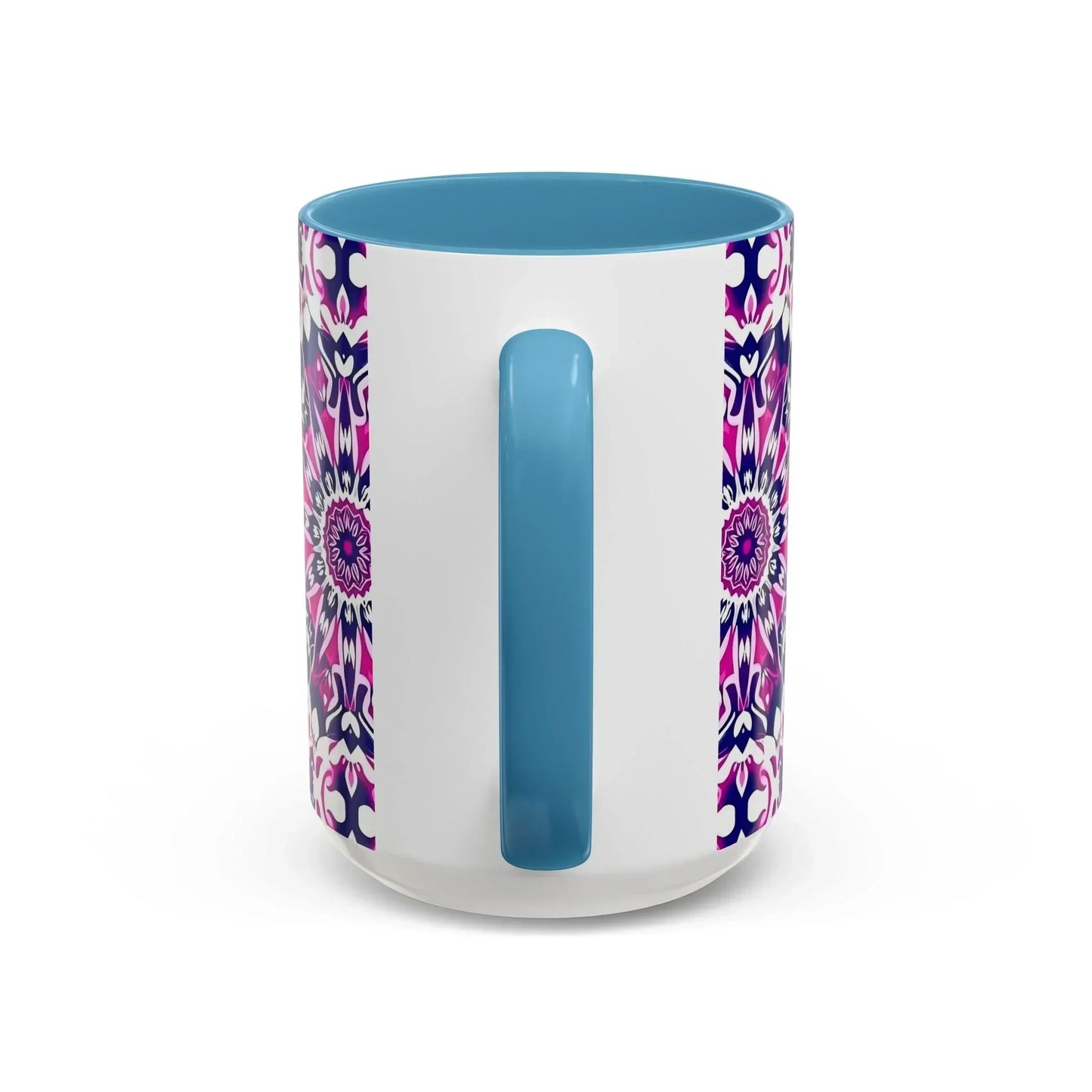 Vibrant Mandala Burst Ceramic Coffee Mug -11 & 15oz - KarArmDesign