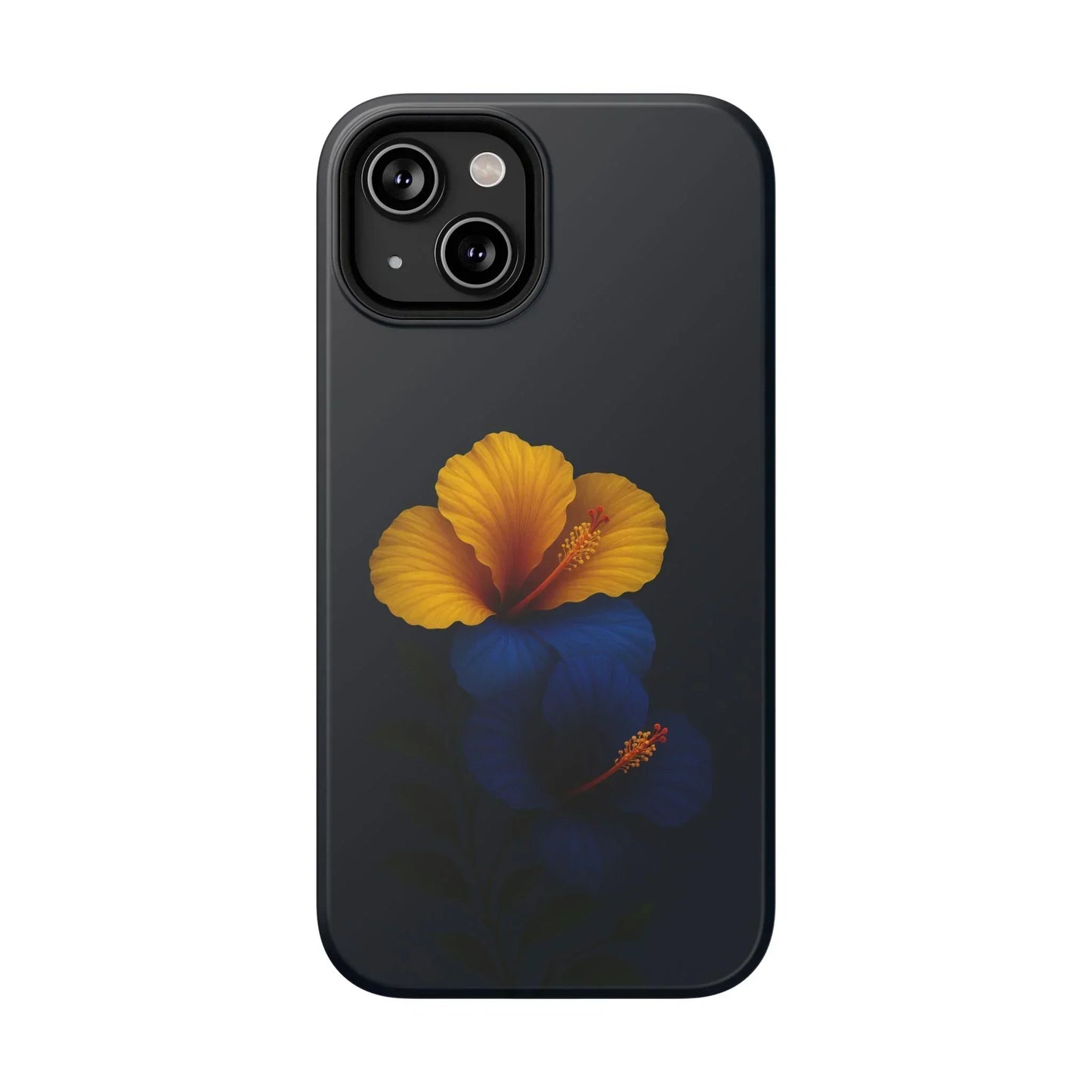 Elegant hibiscus phone case Impact-Resistant Cases for iPhone 12-16 and Samsung Galaxy S21-S22 Models - KarArmDesign