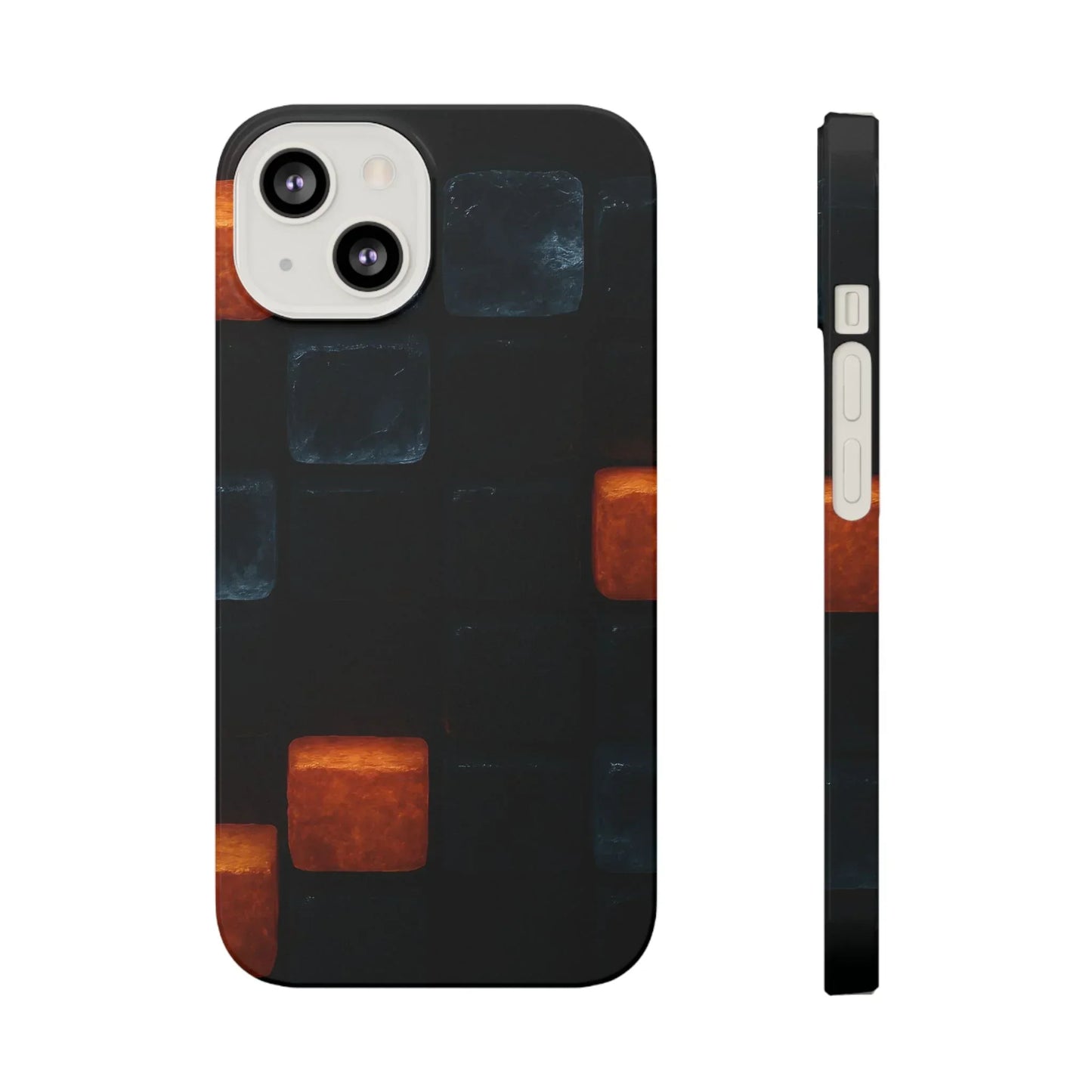 Blue Geometric Phone Case for iPhone 12-16 Models - KarArmDesign