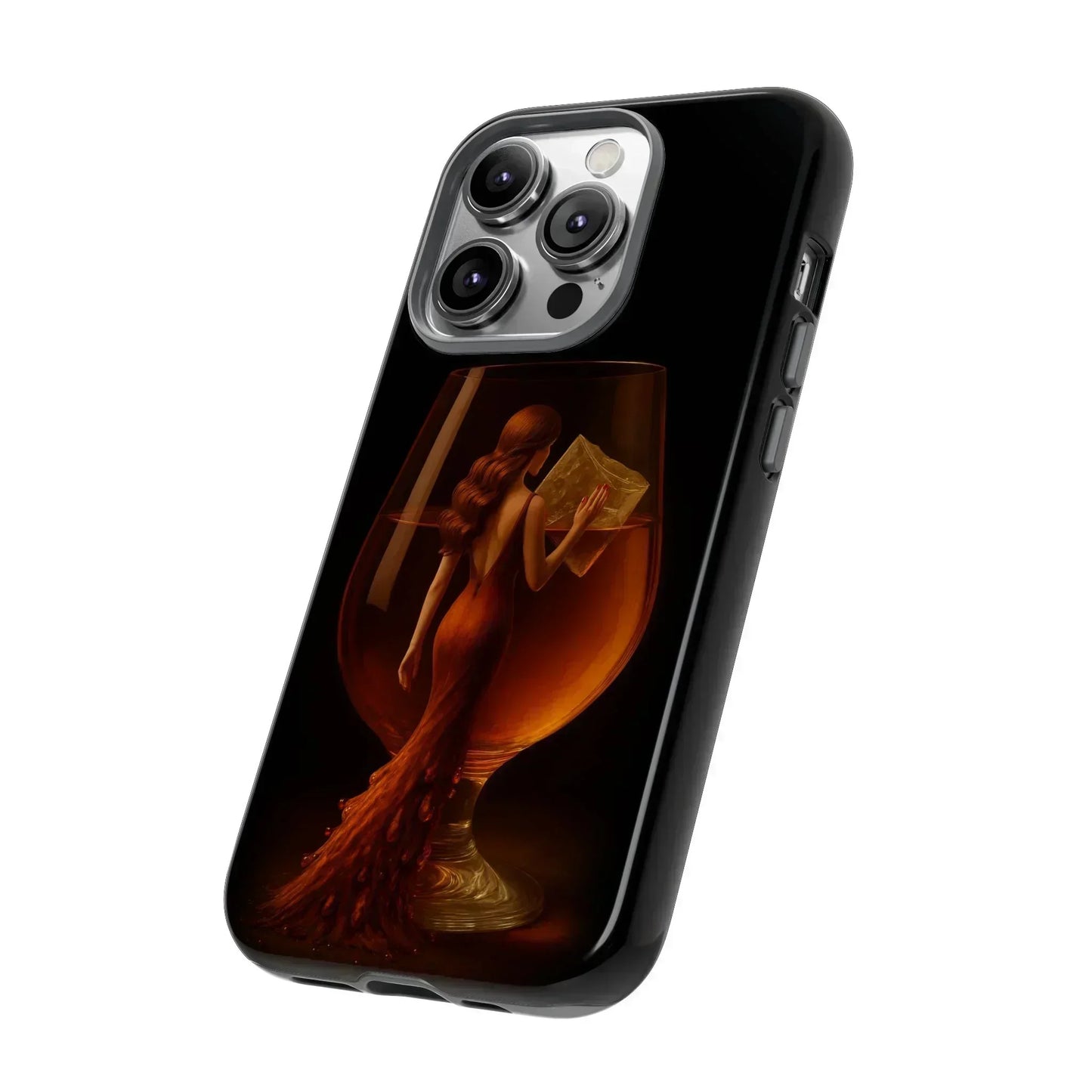 Elegant Midnight Lady Phone Case for iPhone 8-16 and Google Pixel up to 9 Models - KarArmDesign