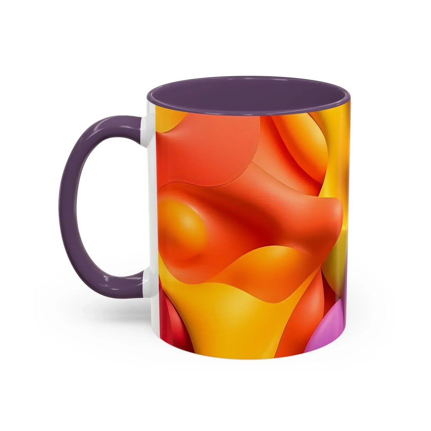 Bold Geometric Accent Coffee Ceramic Mug - KarArmDesign