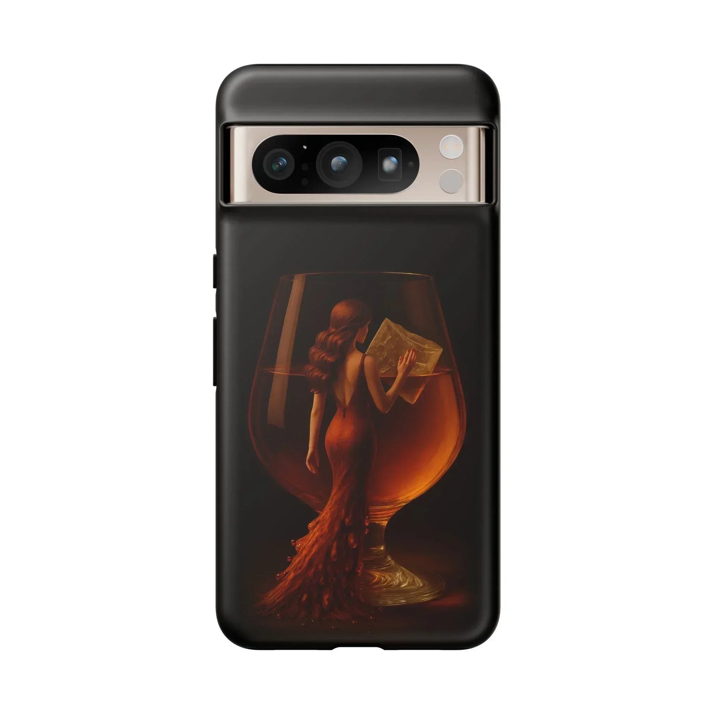 Elegant Midnight Lady Phone Case for iPhone 8-16 and Google Pixel up to 9 Models - KarArmDesign