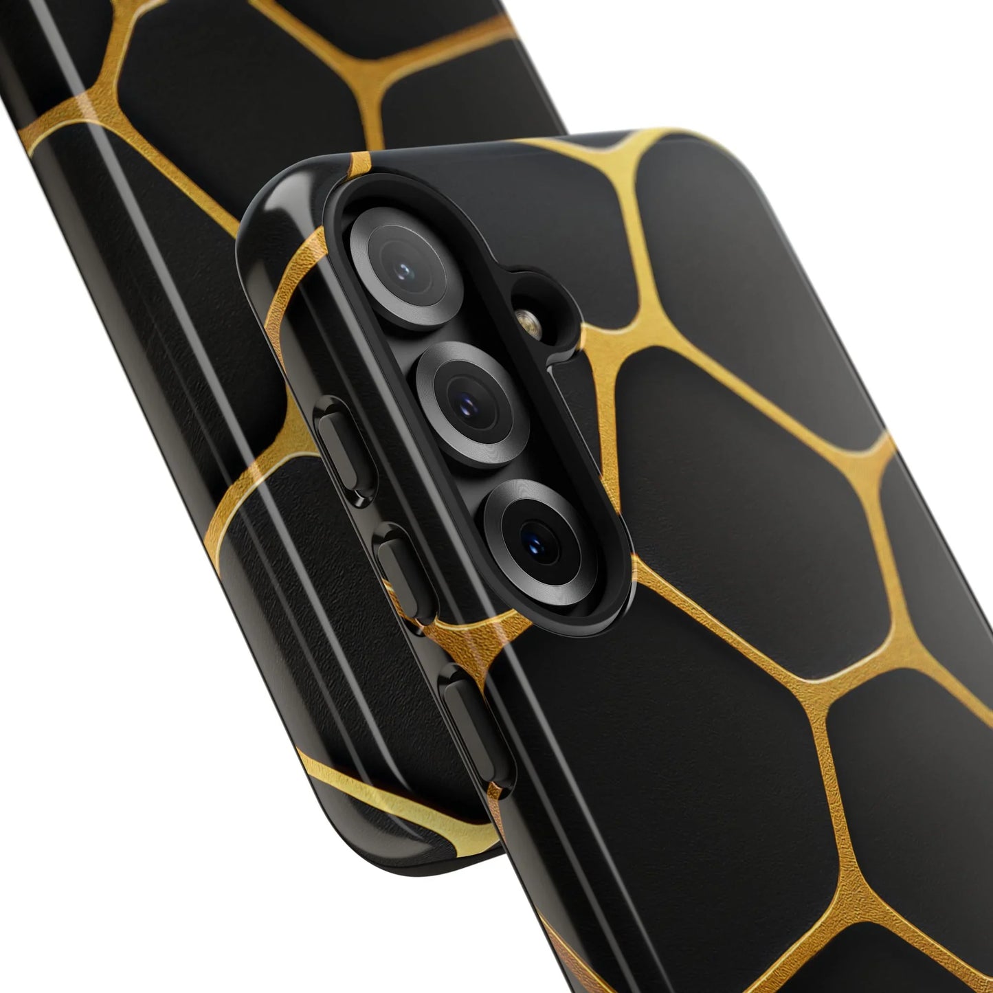 Golden Cellscape Phone Case for iPhone 8-16 and Galaxy S10-S25 Models - KarArmDesign