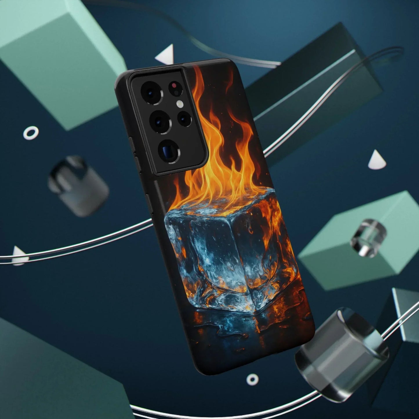 Flame Ice Phone Case for iPhone 12-16 and Samsung Galaxy S21-S22 - KarArmDesign