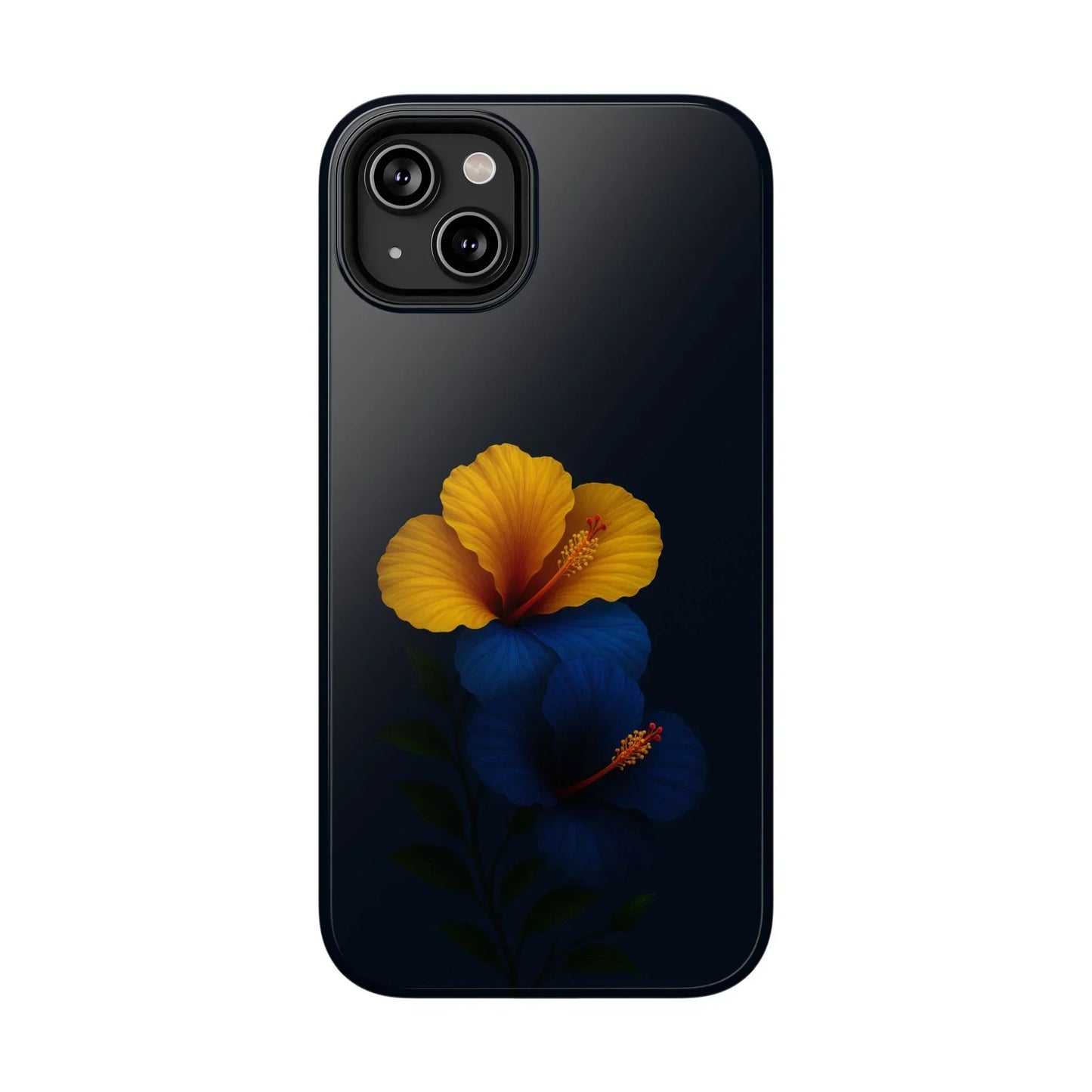 Elegant hibiscus phone case Impact-Resistant Cases for iPhone 12-16 and Samsung Galaxy S21-S22 Models - KarArmDesign