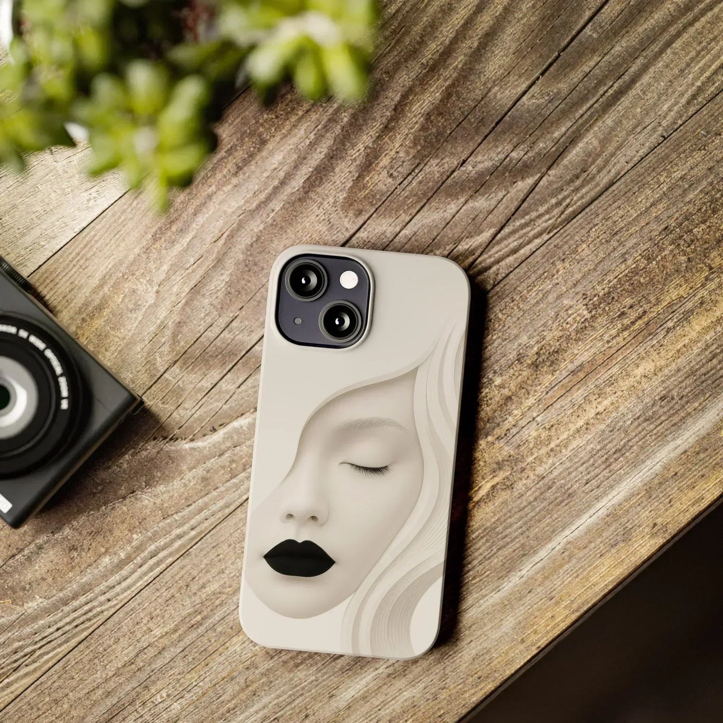 Minimalist Face Phone Case for iPhone 7-16 Models - KarArmDesign