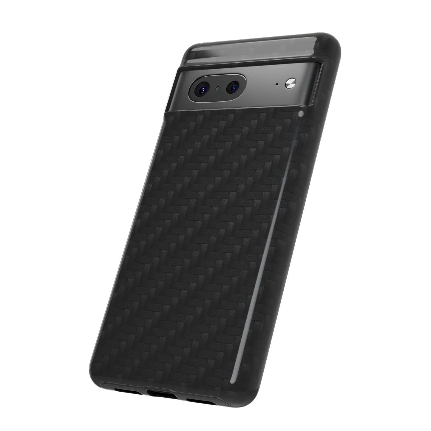 Black Carbon Phone Case Tough Case for iPhone 8-16 and Google Pixel up to 9 Models - KarArmDesign
