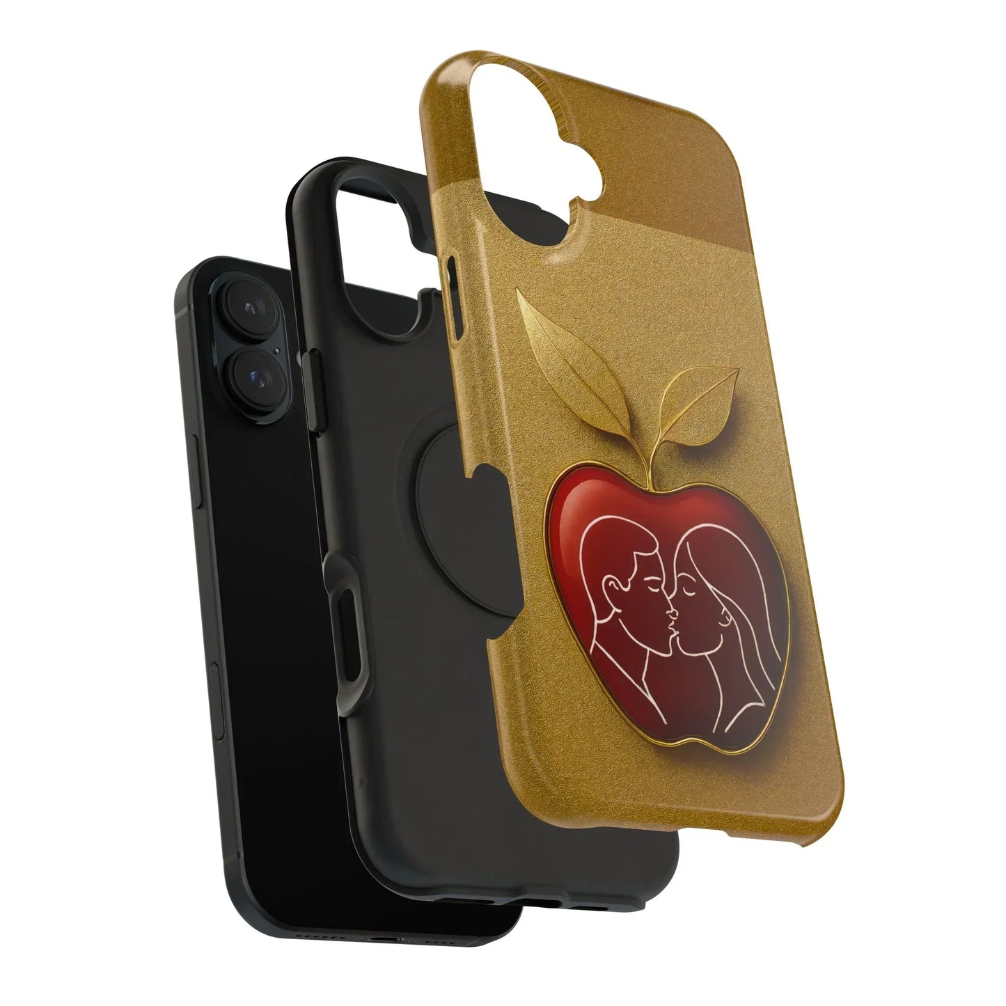 Romantic Apple Phone Case for iPhone 12-16 Models - KarArmDesign