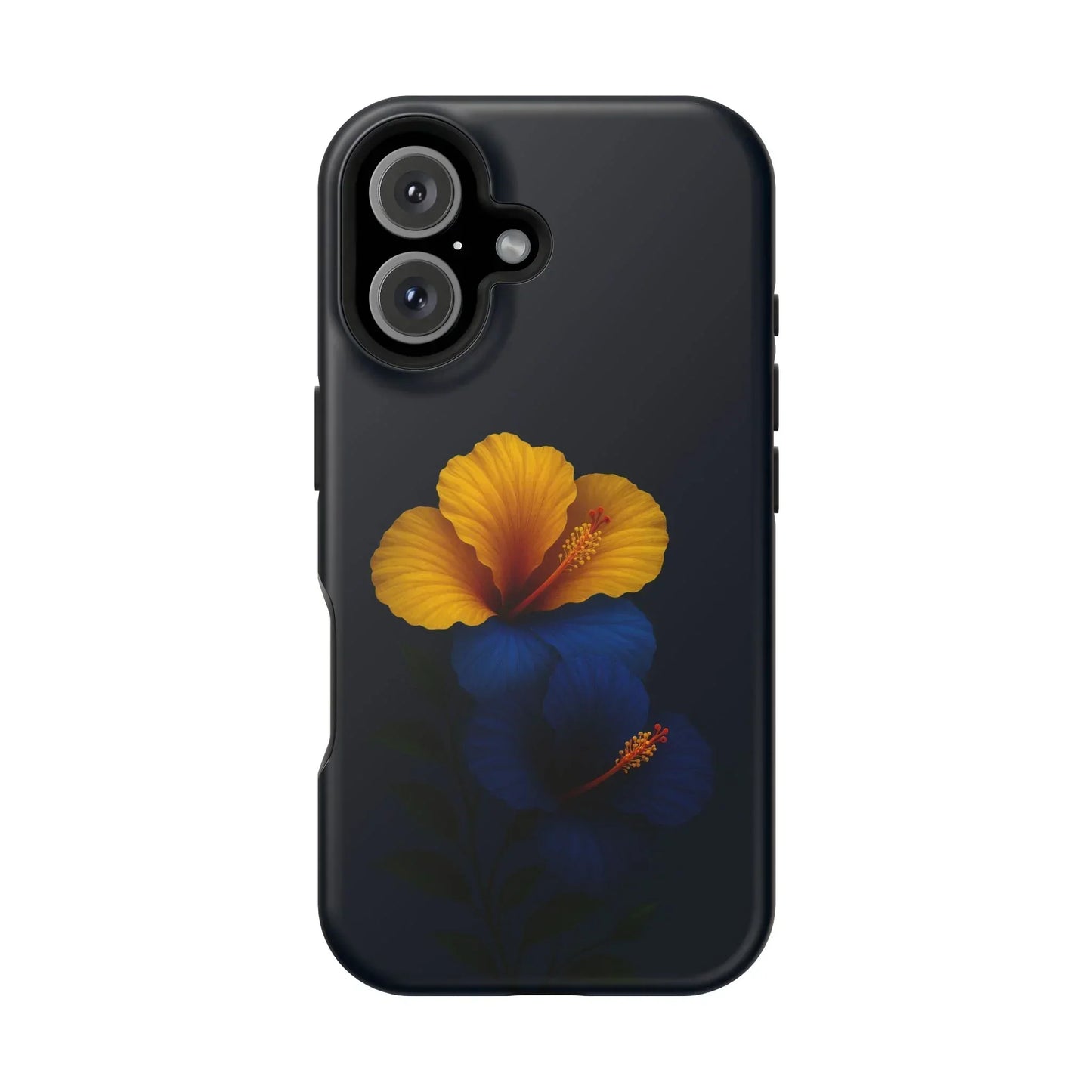 Elegant hibiscus phone case Impact-Resistant Cases for iPhone 12-16 and Samsung Galaxy S21-S22 Models - KarArmDesign