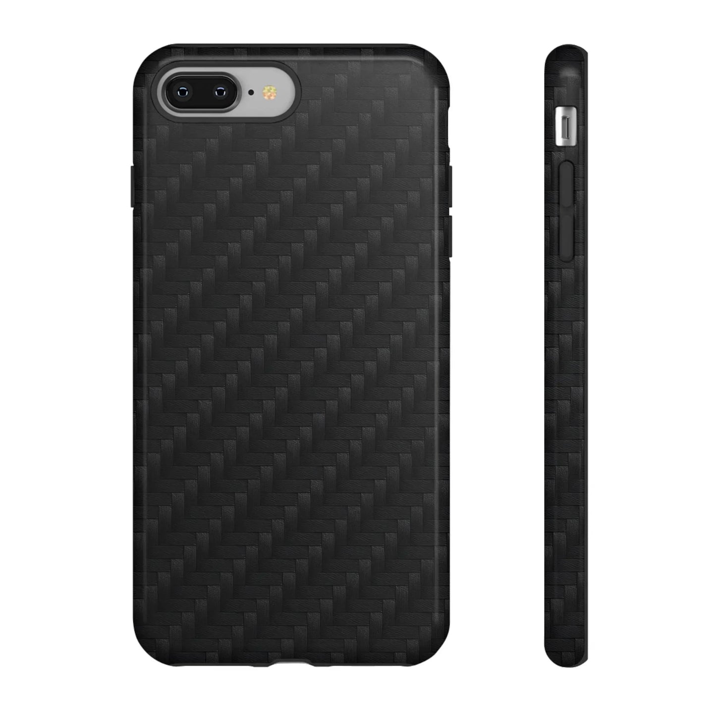 Black Carbon Phone Case Tough Case for iPhone 8-16 and Google Pixel up to 9 Models - KarArmDesign