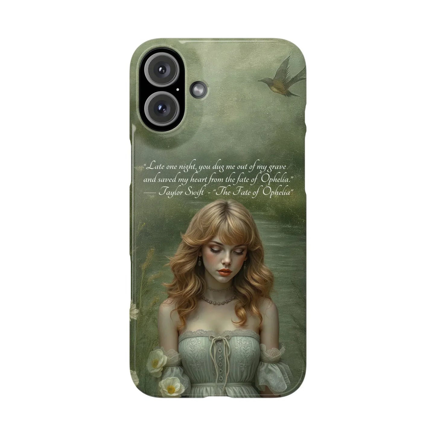 "Melancholic Ophelia" Phone Case for iPhone 7-17 Models - KARARMDESIGN