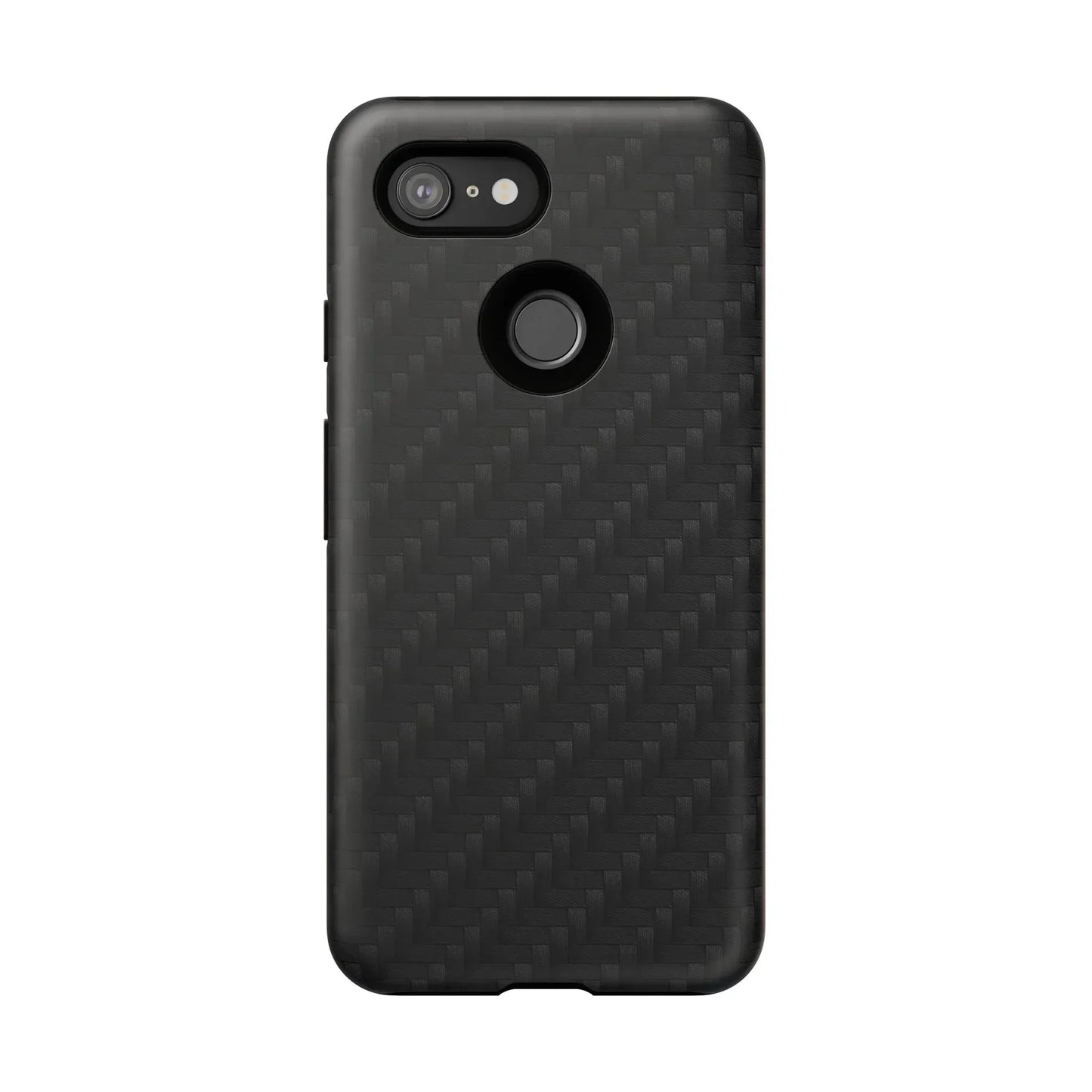 Black Carbon Phone Case Tough Case for iPhone 8-16 and Google Pixel up to 9 Models - KarArmDesign