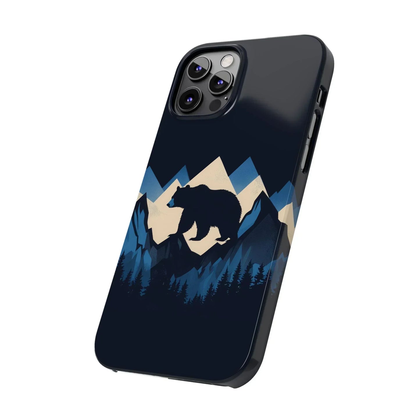 Wild Bear in the Peaks – Mountain Adventure Slim Phone Case for iPhone 7-16 Models - KarArmDesign