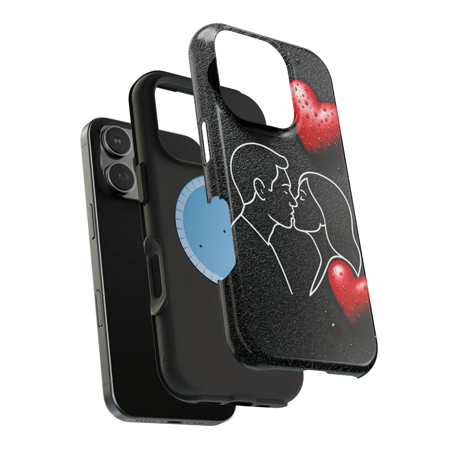 Midnight Kiss Phone Case for iPhone 13-16 Models - KarArmDesign