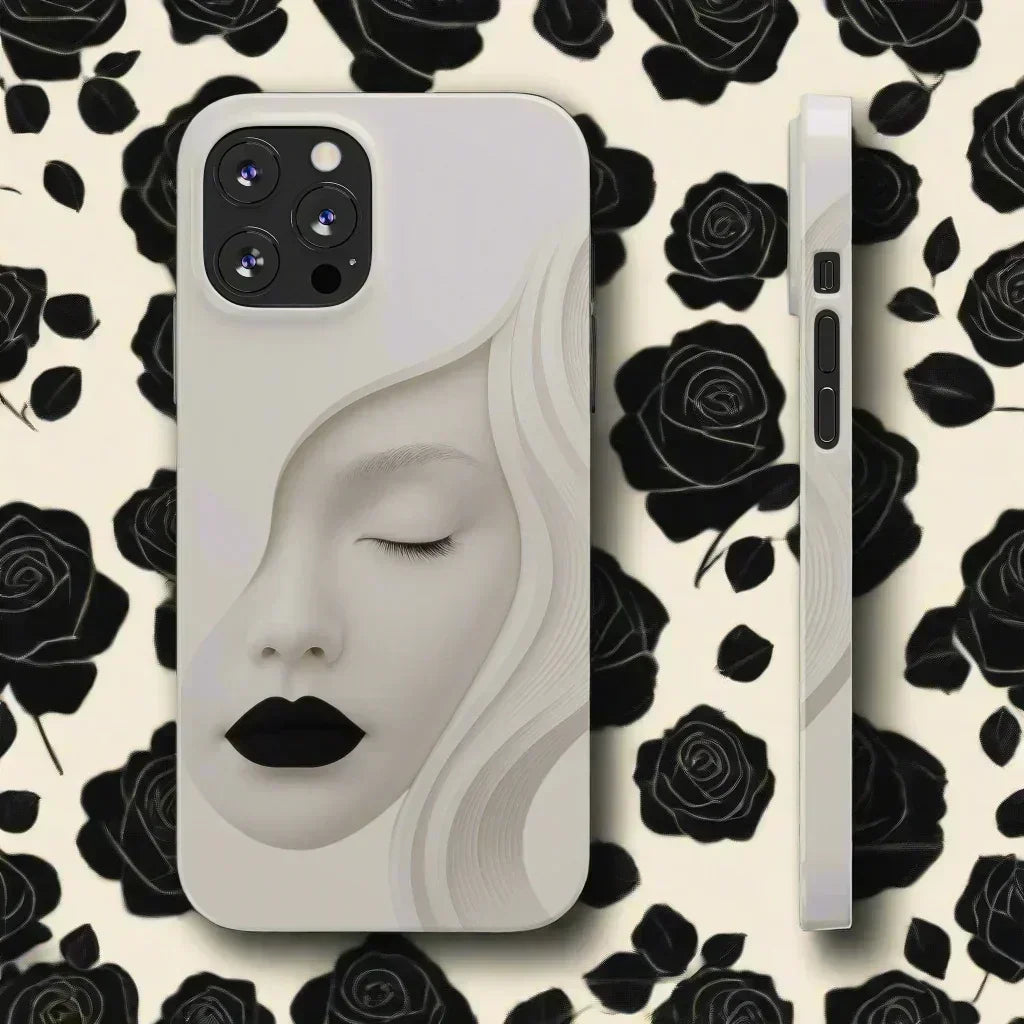 Minimalist Face Phone Case for iPhone 7-16 Models - KarArmDesign