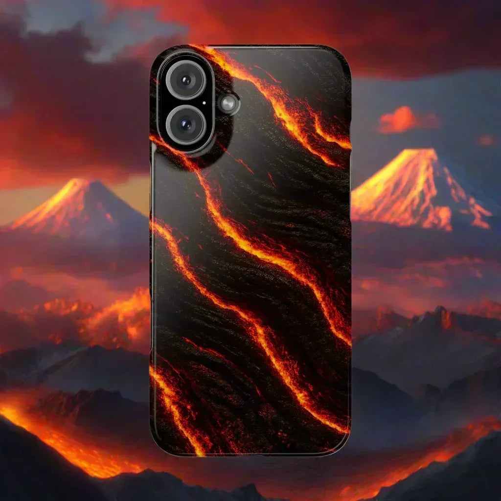 Lava Pulse Phone Case for iPhone 7-17 Models - KarArmDesign